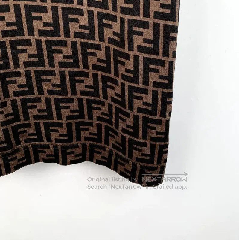 Fendi Fendi Brown Cotton Men's T-Shirt XXL . Size US XXL / EU 58 / 5 - 4 Thumbnail
