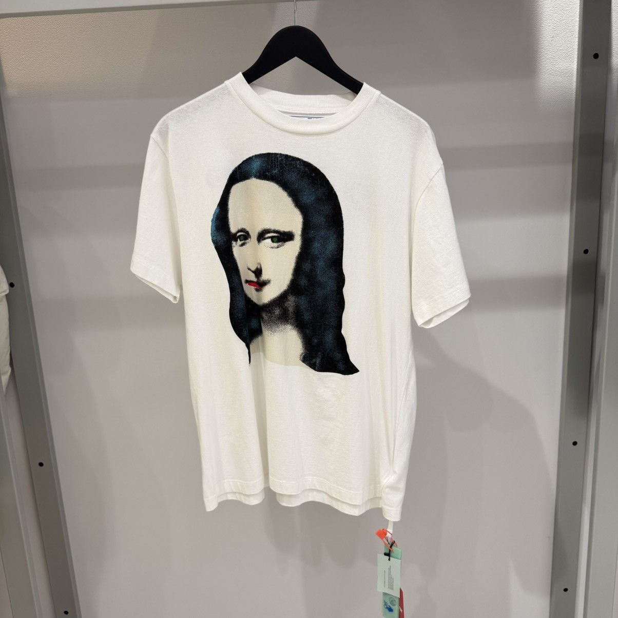 Off-White Off-White Mona Lisa-print oversized Tee White Size US XXS / EU 40 - 1 Thumbnail