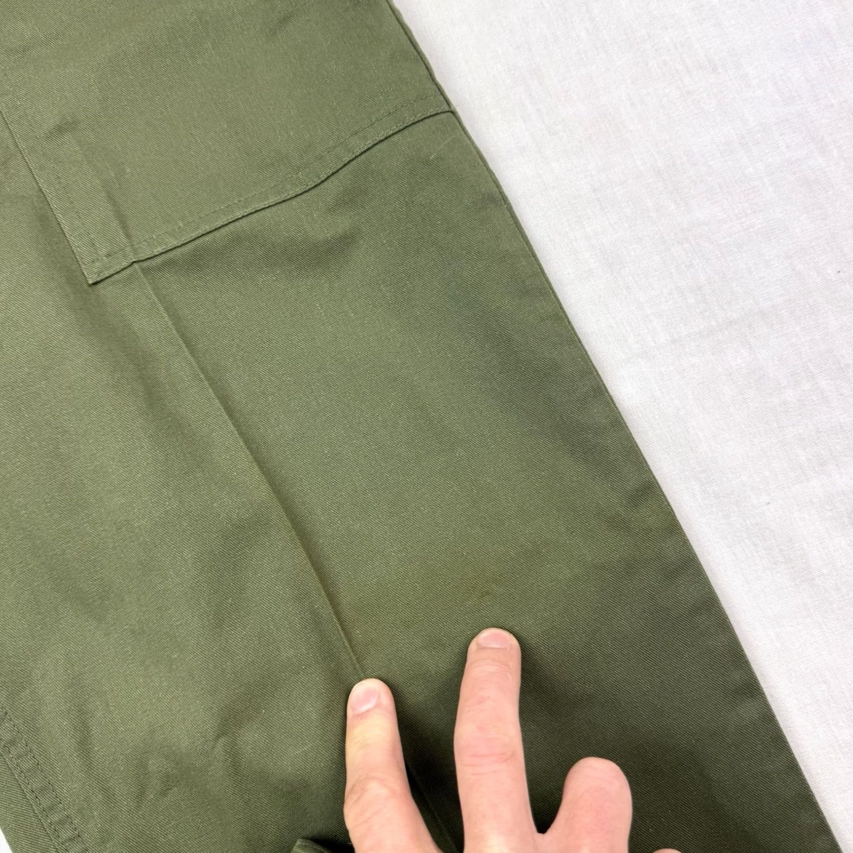 Vintage VINTAGE Army Pants 30x31 Adult Regular 70s USA Green Cotton Polyester Workwear Casual Pants Mens Size US 30 / EU 46 - 4 Thumbnail