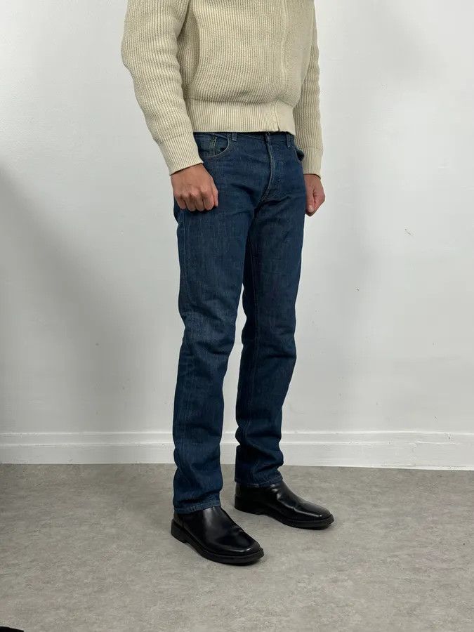 Prada 2000s Prada Tapered Fit Navy Brut Regular Denim Jeans Size US 32 / EU 48 - 3 Thumbnail
