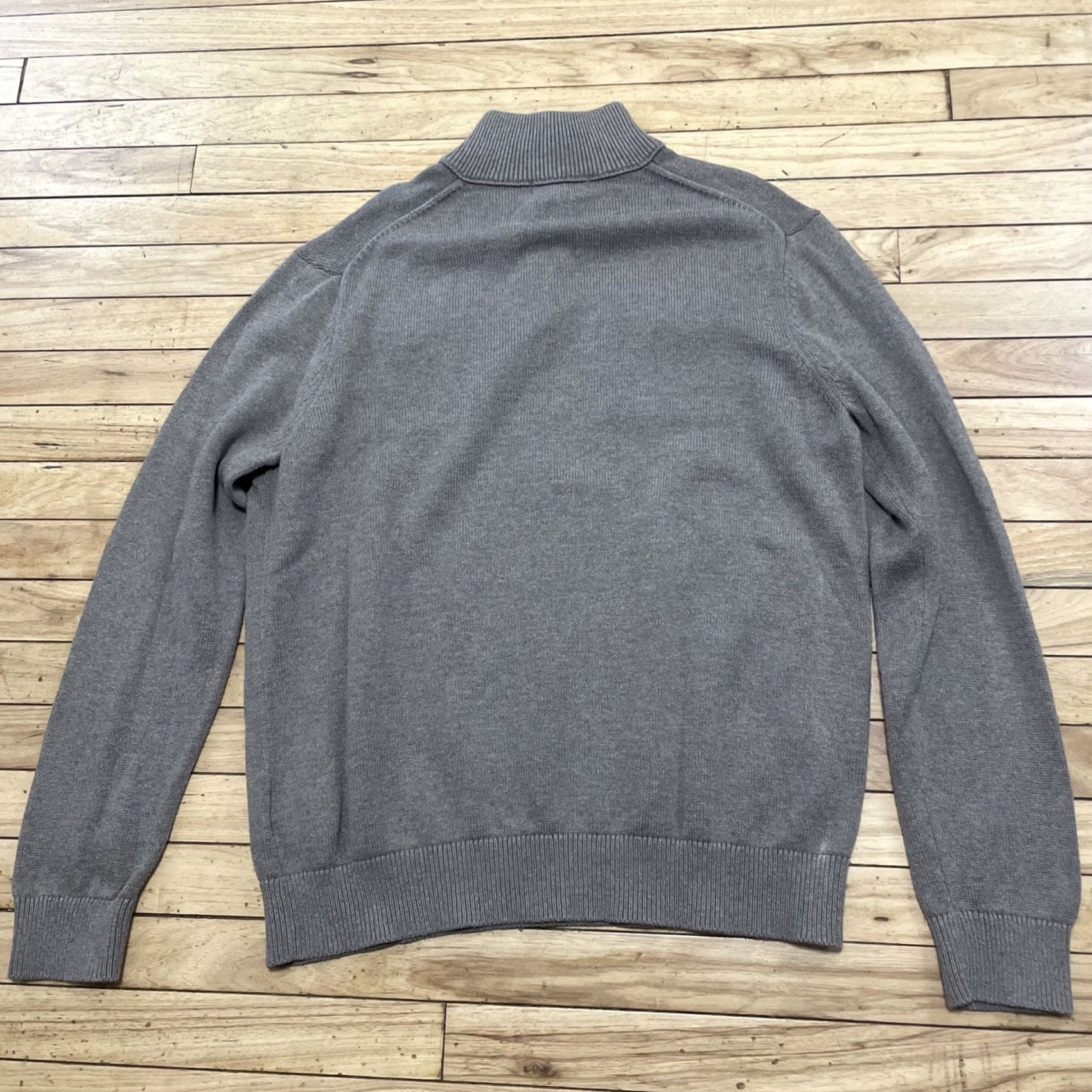 Banana Republic Banana Republic Sweater Men XL Military Henley Gray Brown Chunky-Knit Pullover Shirt Casual Size US XL / EU 56 / 4 - 2 Thumbnail
