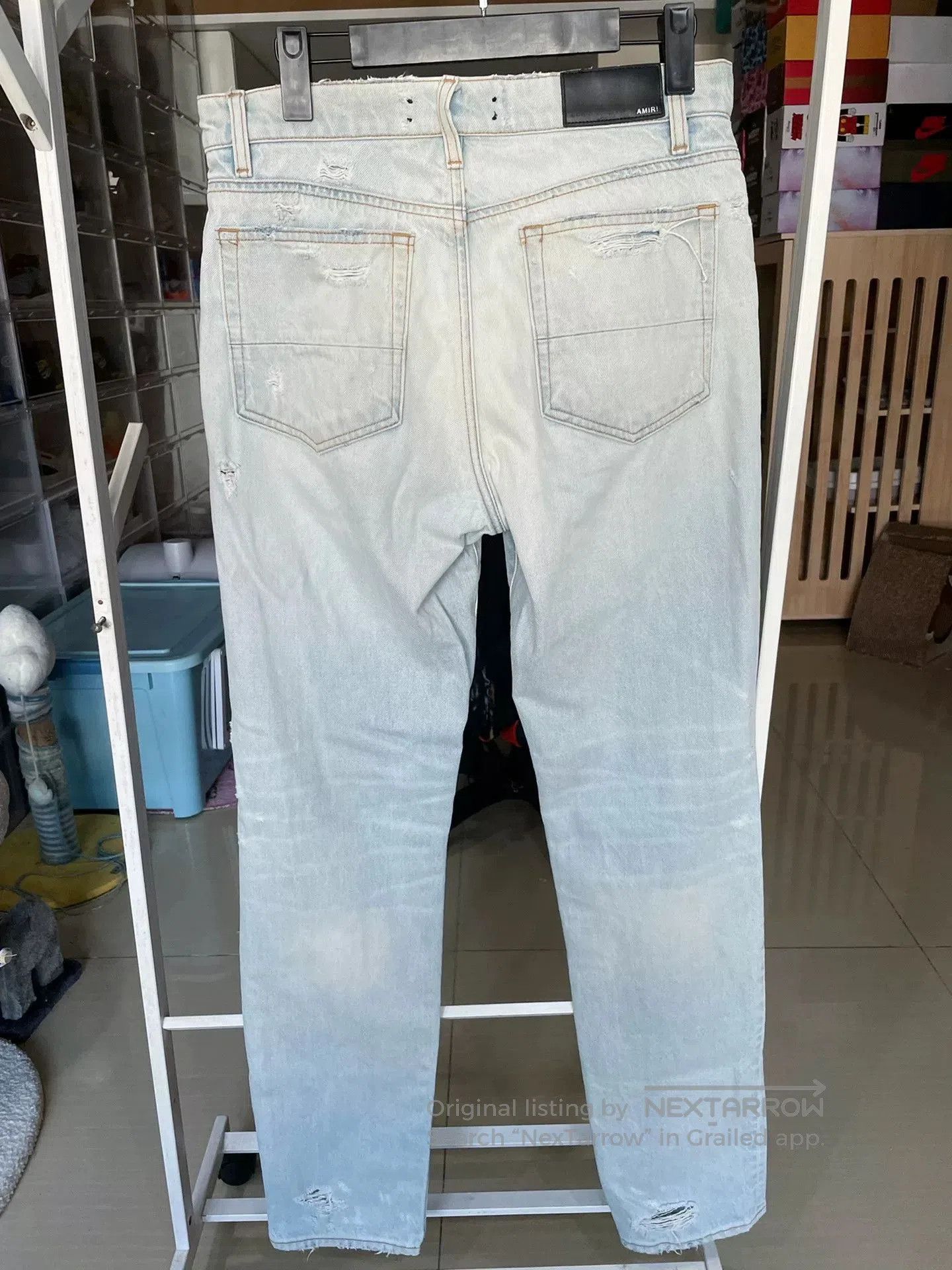 Amiri Amiri Blue Distressed Jeans Size 30. Size US 30 / EU 46 - 2 Thumbnail