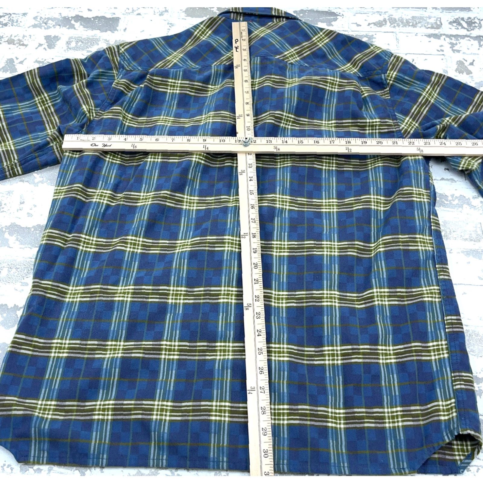 Orvis VINTAGE Orvis Flannel Shirt Men Large Blue Button Up Plaid Hiking Camp Outdoors Fishing Size US L / EU 52-54 / 3 - 7 Thumbnail