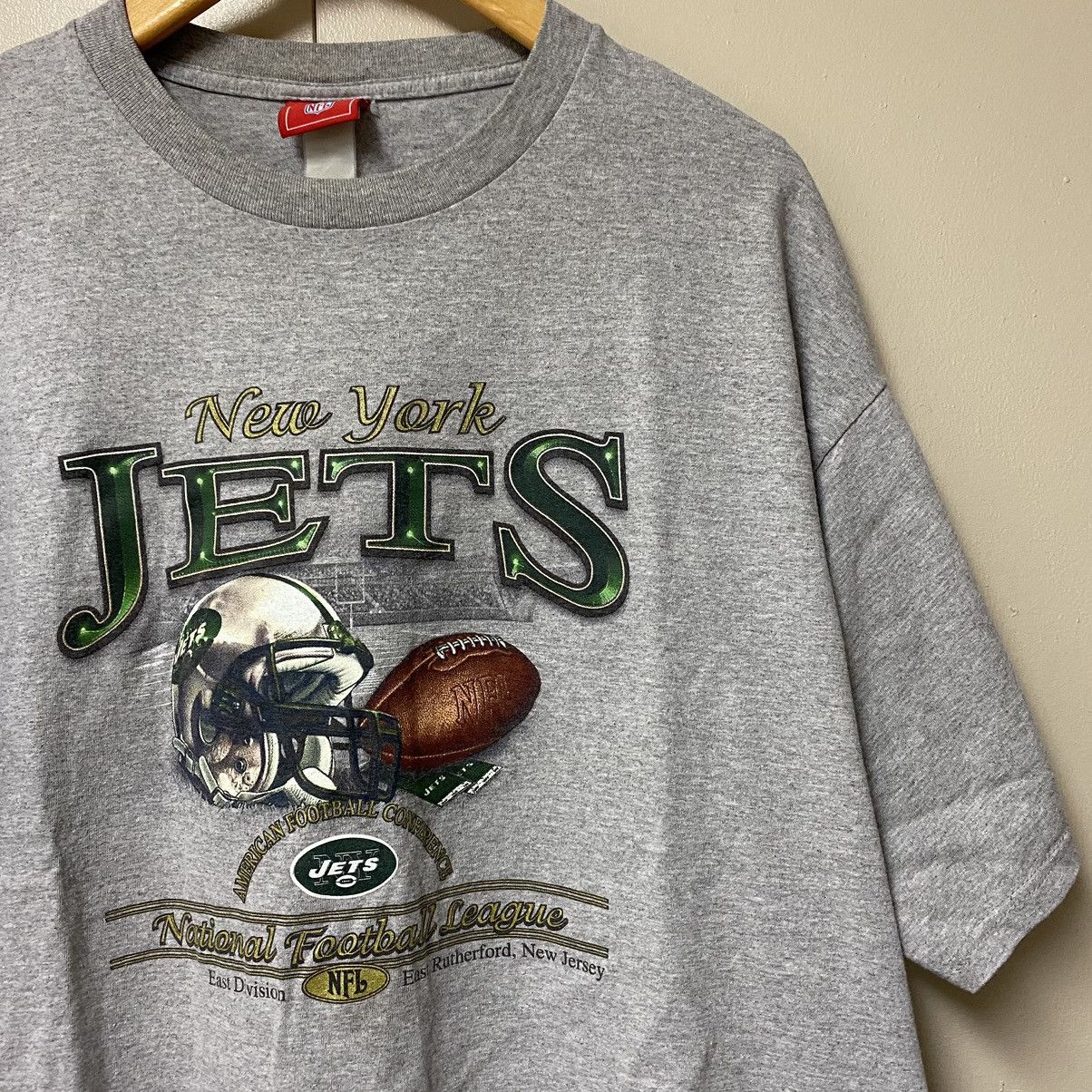 RARE * New York Jets Green Adult XXXL Big & Tall NFL T-Shirt * NWT