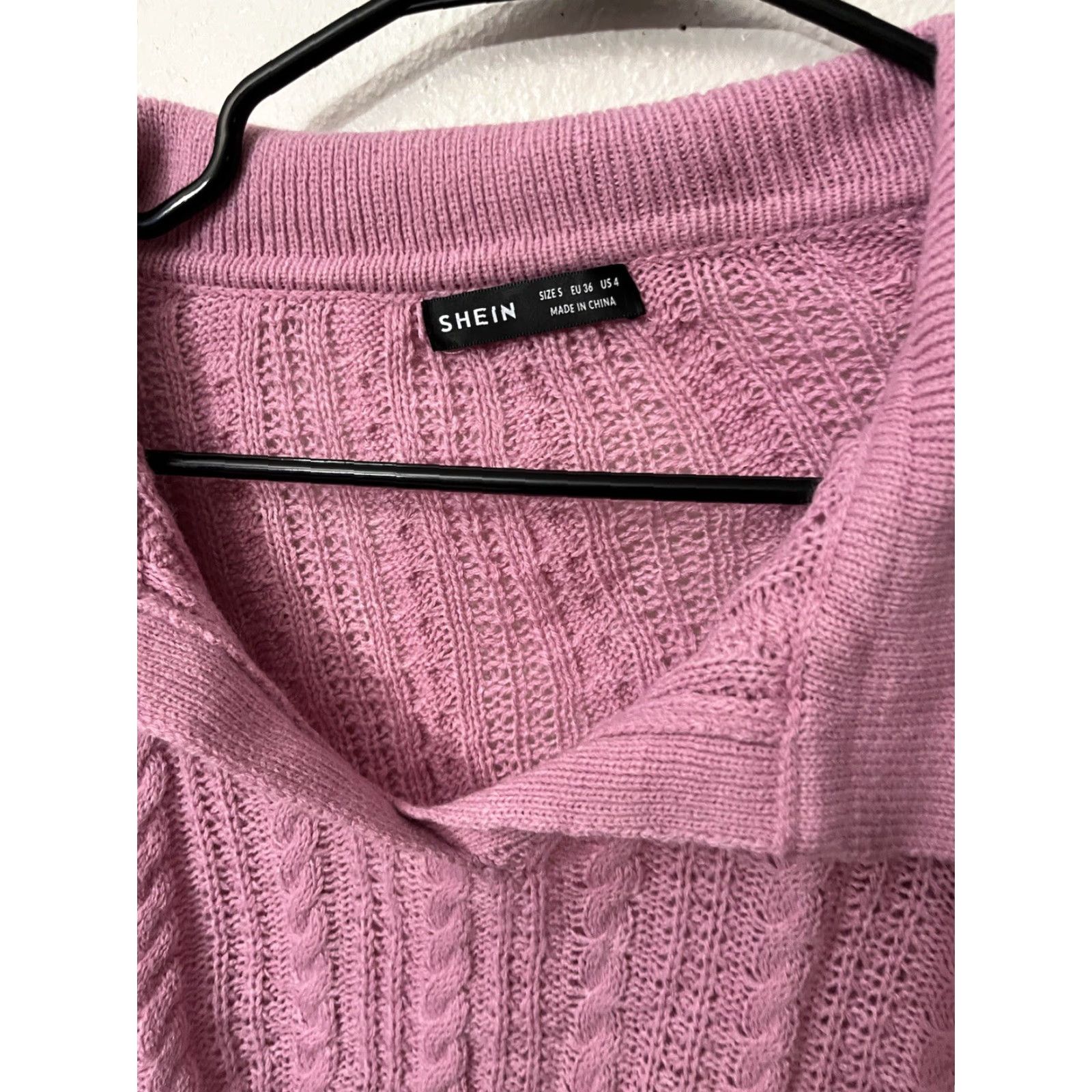 Shein VINTAGE SheIn Pink Women Collared Oversized Sweater S Shirt Womens Pink Collared Oversized Pullover 90s Size S / US 4 / IT 40 - 3 Thumbnail