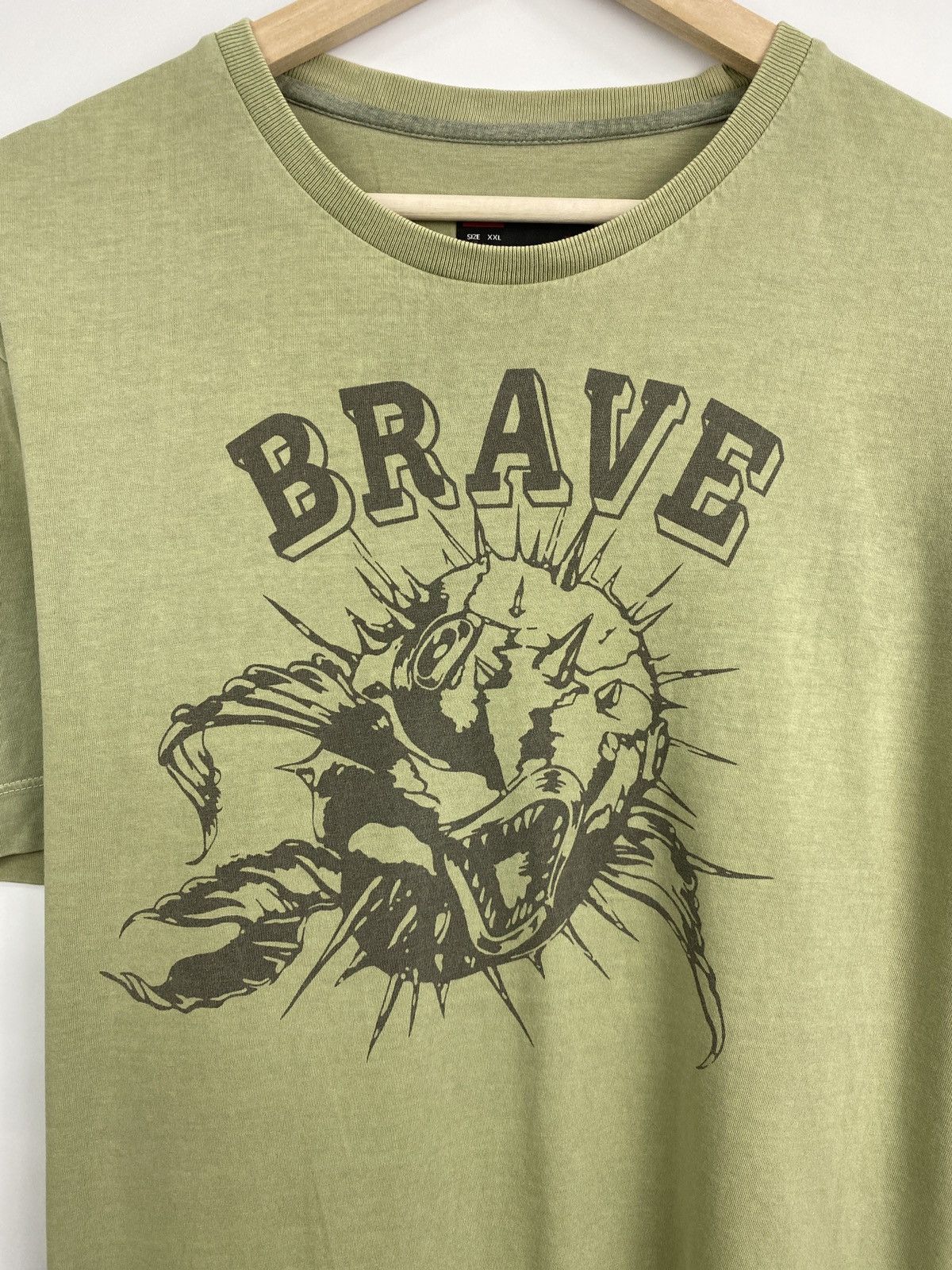Diesel 🇺🇸 Vintage 90s Diesel Brave Military style Big logo T-Shirt Size US XL / EU 56 / 4 - 4 Thumbnail