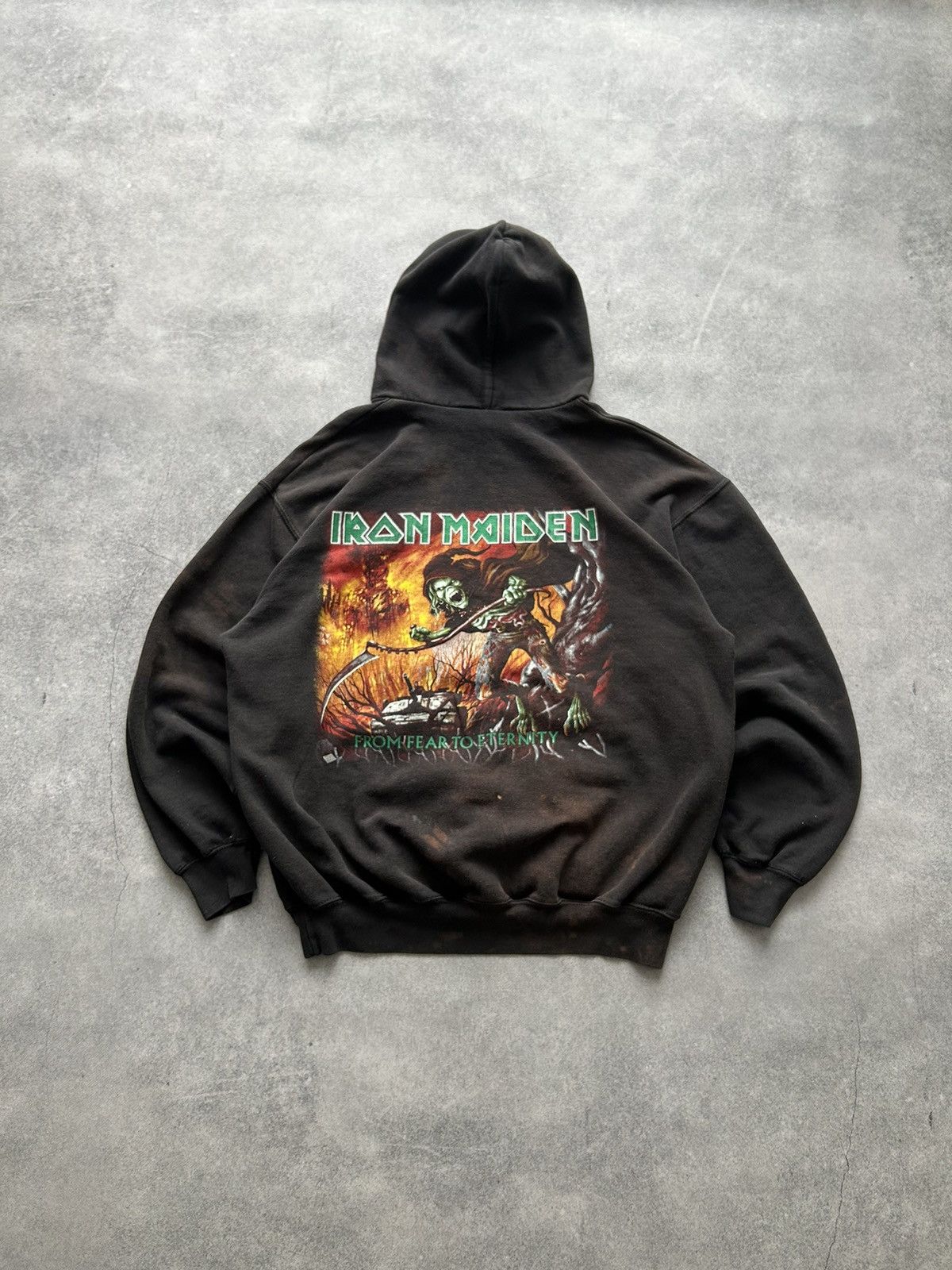 Vintage Vintage Iron Maiden Big logo Y2k faded hoodies mens 2000s Size US L / EU 52-54 / 3 - 1 Thumbnail