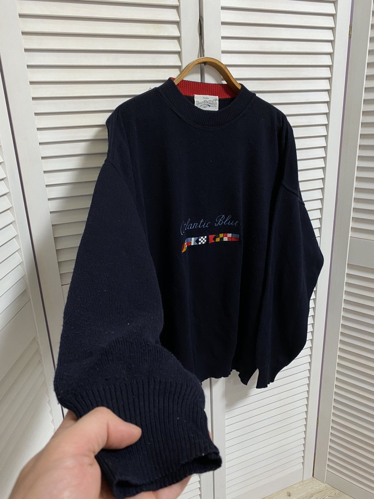 Other 🌚 Vintage Knit Sweater Rialto Style Fit Atlantic Blue Size US XL / EU 56 / 4 - 4 Thumbnail