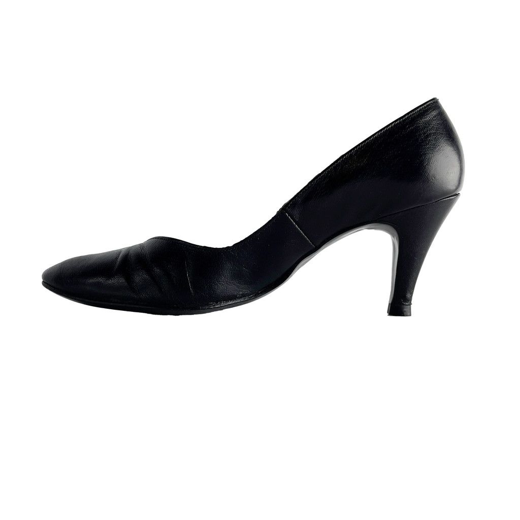 Balmain × Vintage BALMAIN Vintage Leather Pointed toe Heel black Pump 6.5 Size US 6.5 / IT 36.5 - 11 Thumbnail