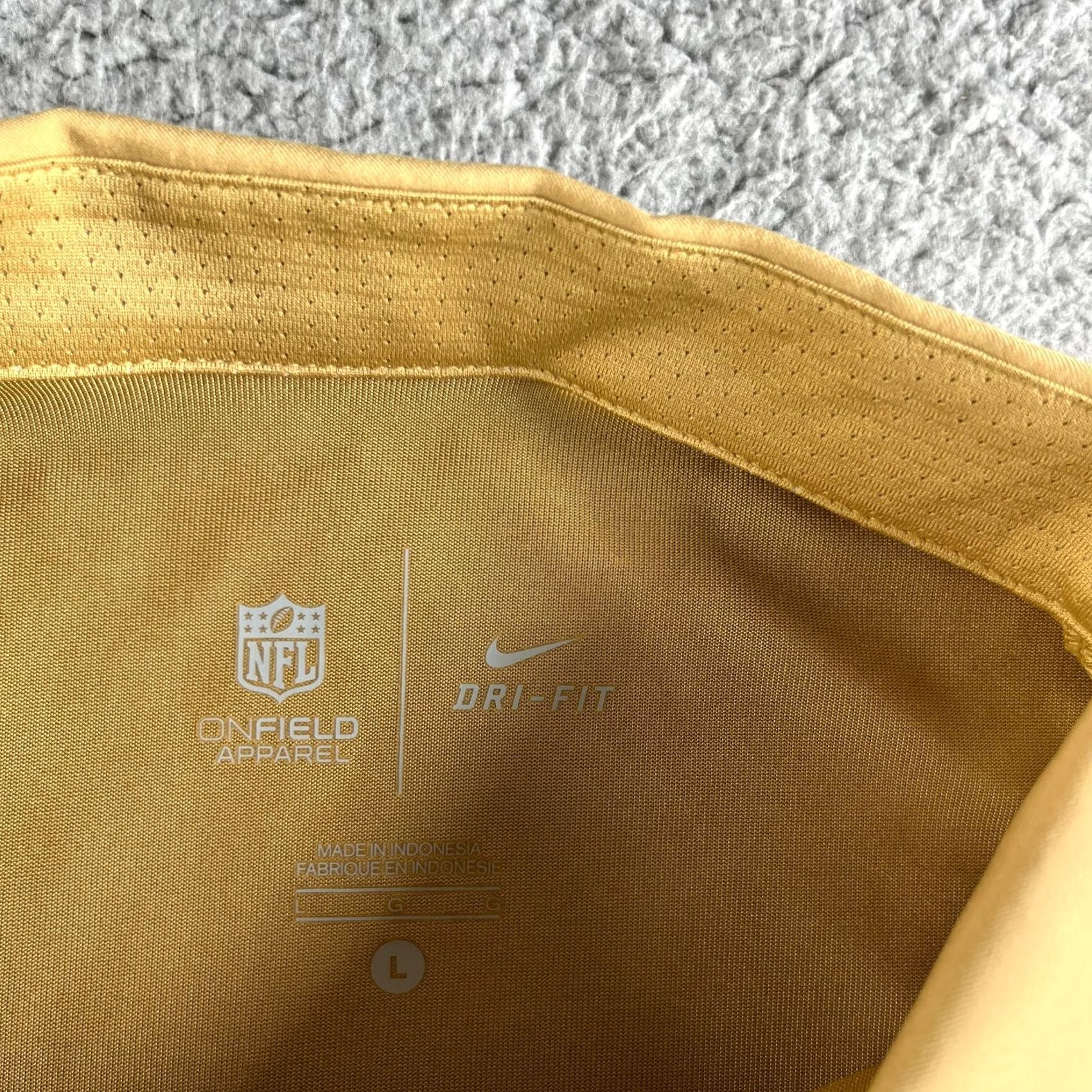 Nike Nike Rams Polo Shirt Mens L Brown Bronze Dri-Fit NFL Football Shirt Size US L / EU 52-54 / 3 - 4 Thumbnail