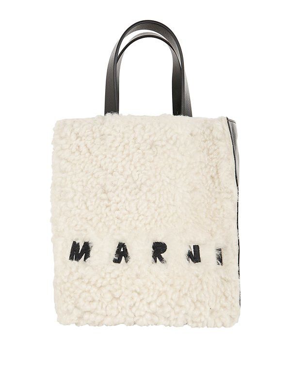 Marni o1y1125 Size : OS / Handbag in White/Black Size ONE SIZE - 1 Thumbnail