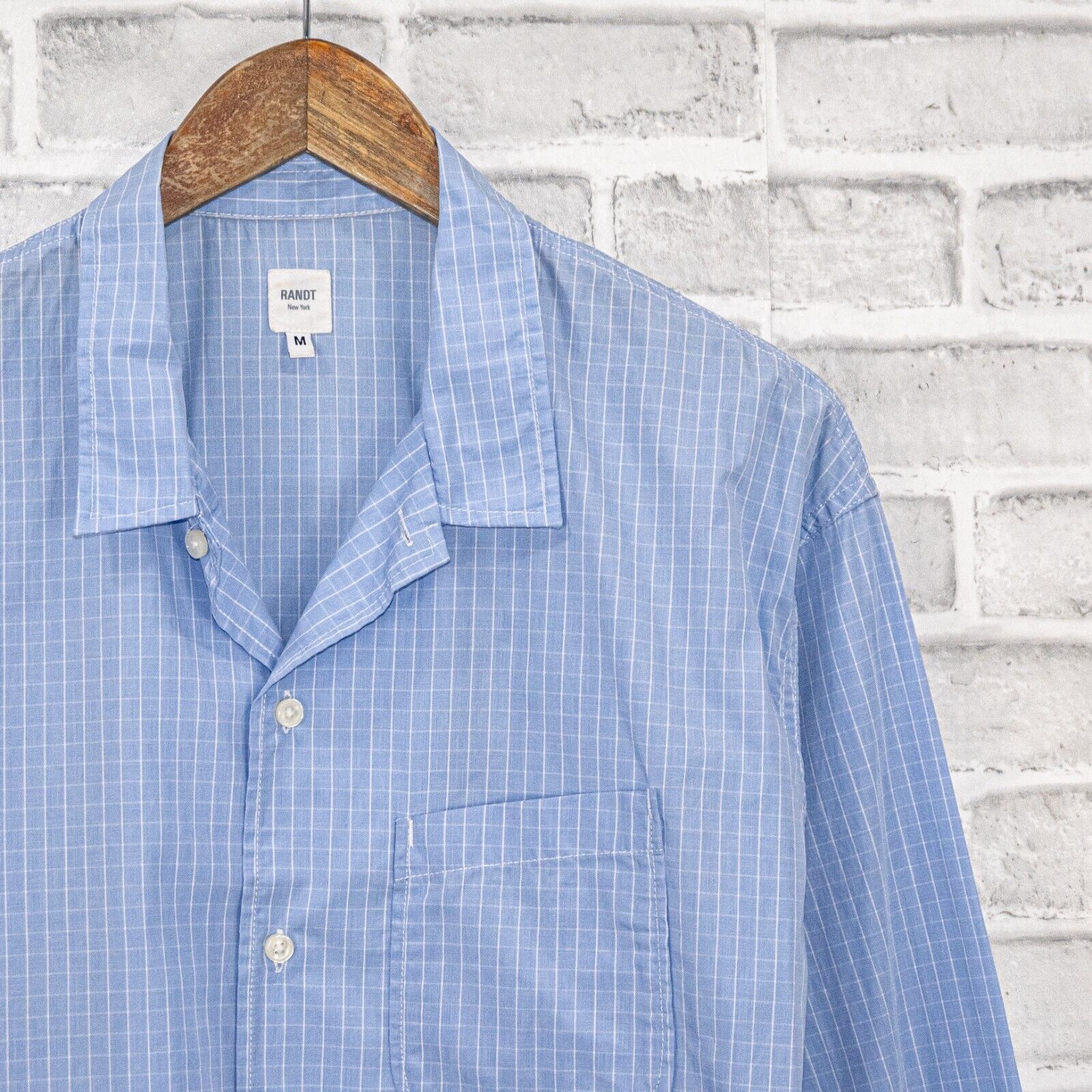 Rough & Tumble Rough & Tumble Long Shirt in Blue Graph Check Button up Size US M / EU 48-50 / 2 - 4 Thumbnail