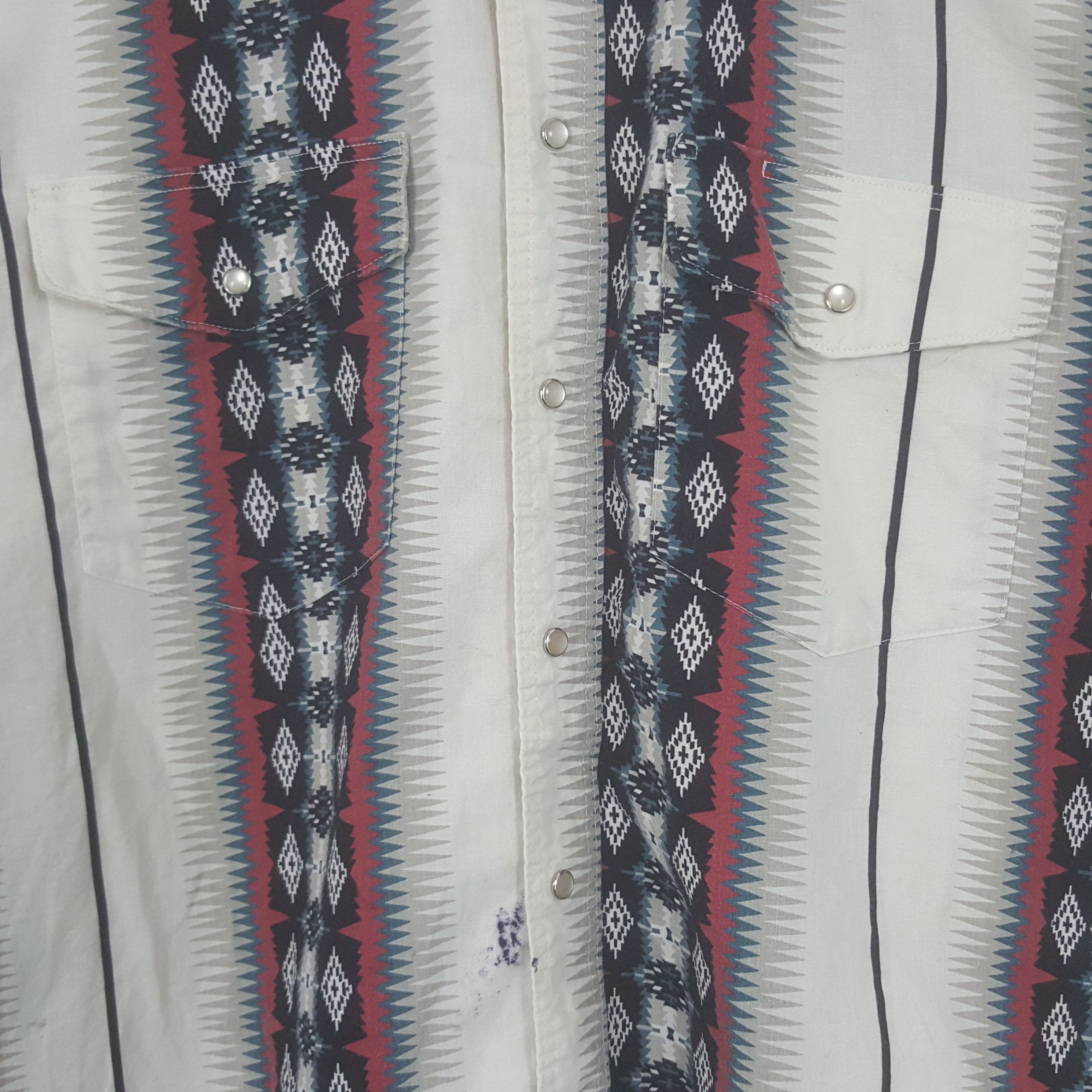 Vintage × Wrangler Vintage Wrangler American Retro Style Shirt Button up Size US XXL / EU 58 / 5 - 2 Thumbnail