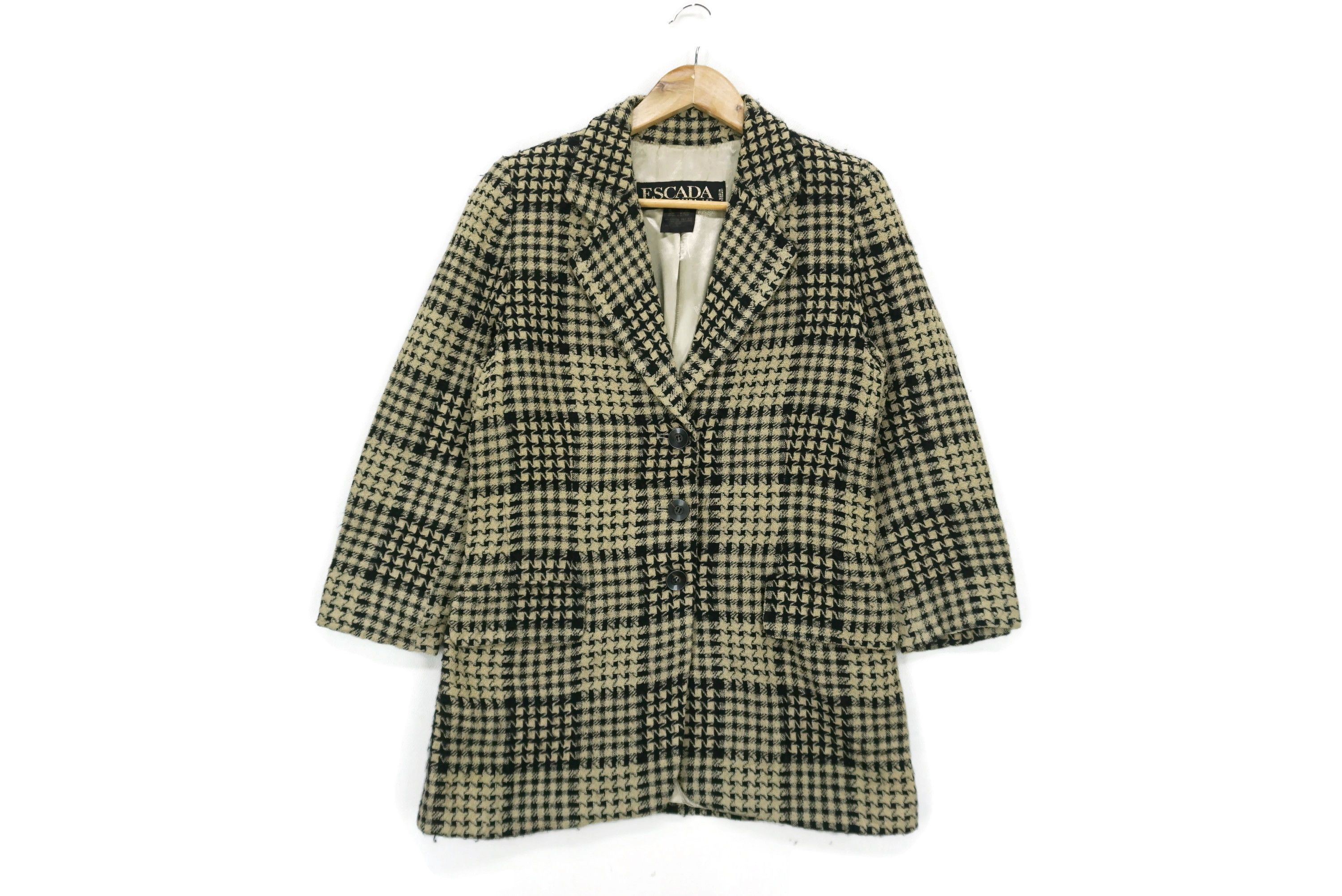 Escada Margaretha Ley Jacket Made in Germany Vintage Coat Size L / US 10 / IT 46 - 1 Thumbnail
