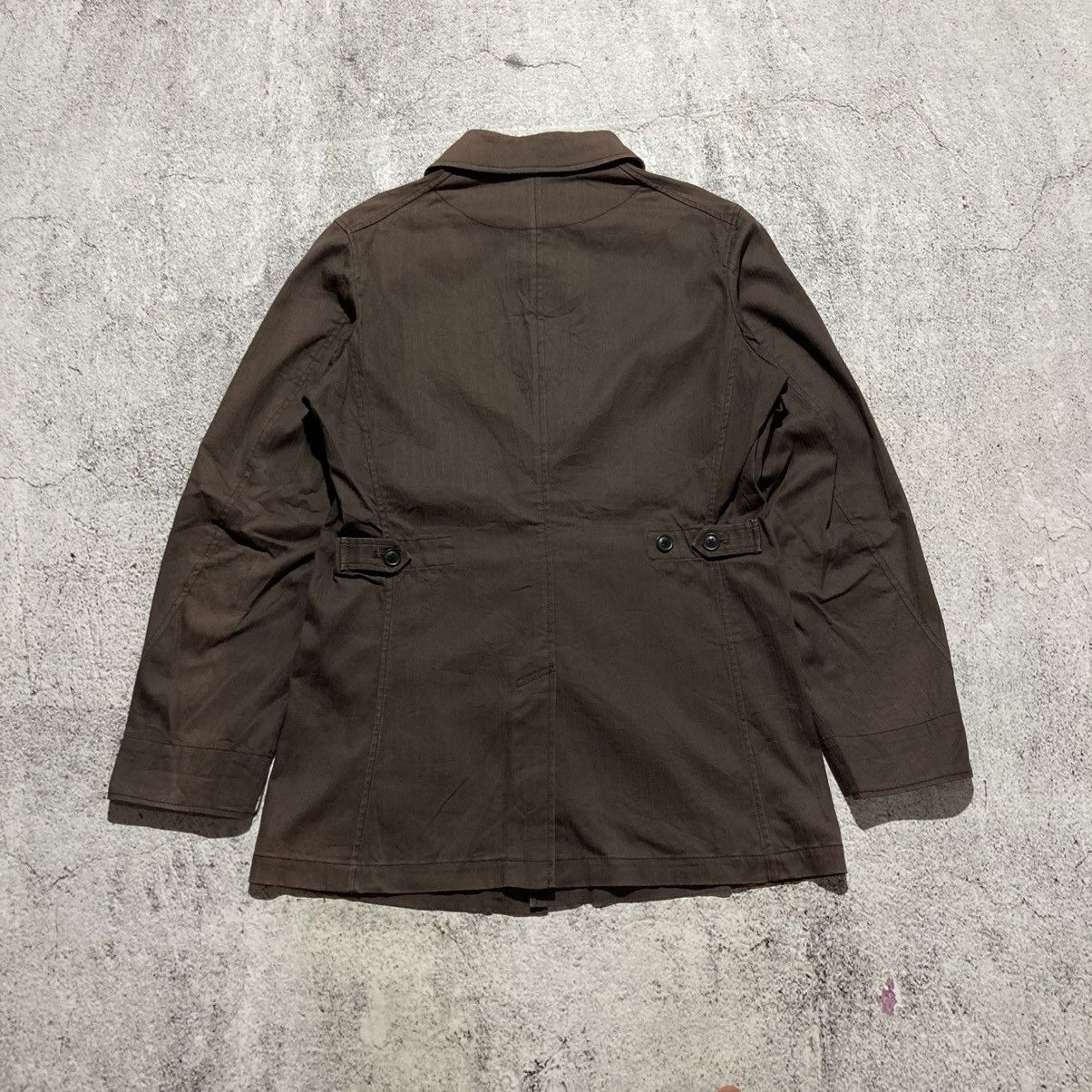 Michel Klein Vintage Michel Klein Homme Paris Coated Jacket Brown Luxury Size US L / EU 52-54 / 3 - 11 Thumbnail