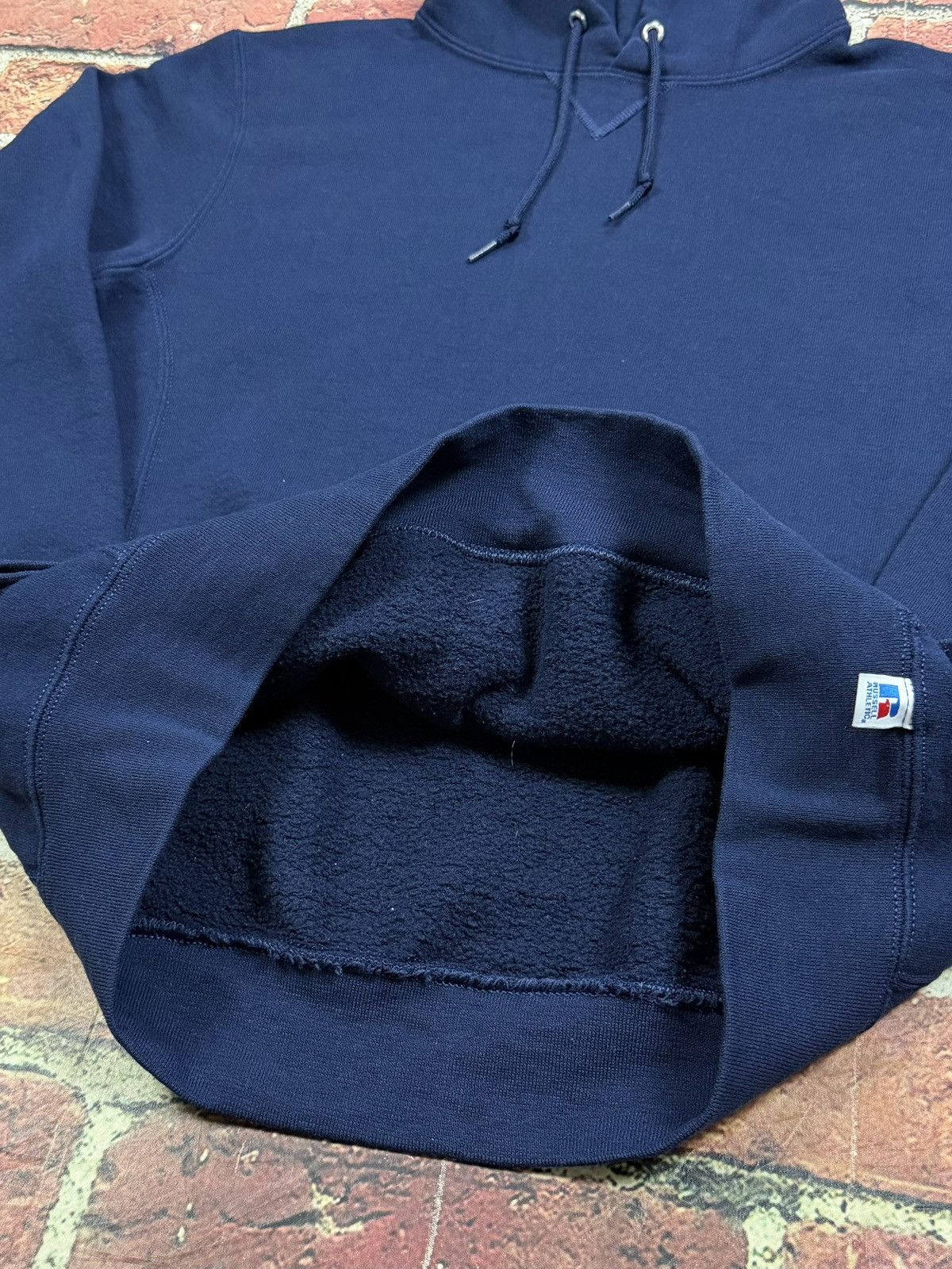 Russell Athletic Vintage Russell Athletic Hoodie Sweatshirt Blank Navy Y2K Size US M / EU 48-50 / 2 - 8 Thumbnail