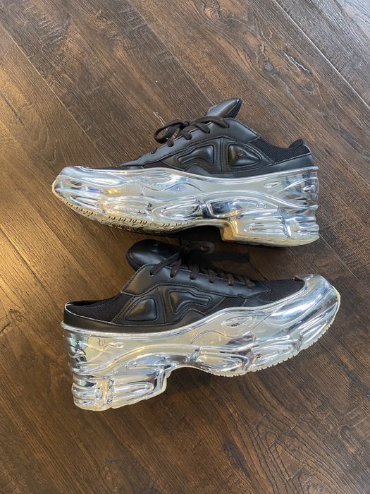 Adidas raf simons hot sale ozweego black silver