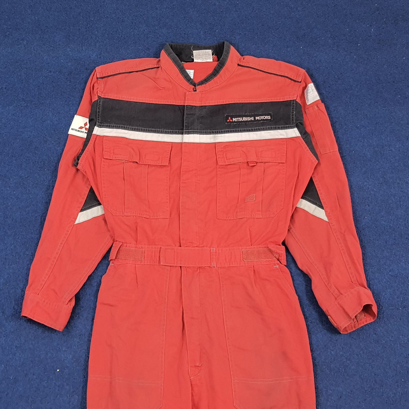 Japanese Brand × Vintage Vintage Ralli Art Mitsubishi Motors Japan Workwear Coverall Size US M / EU 48-50 / 2 - 3 Thumbnail