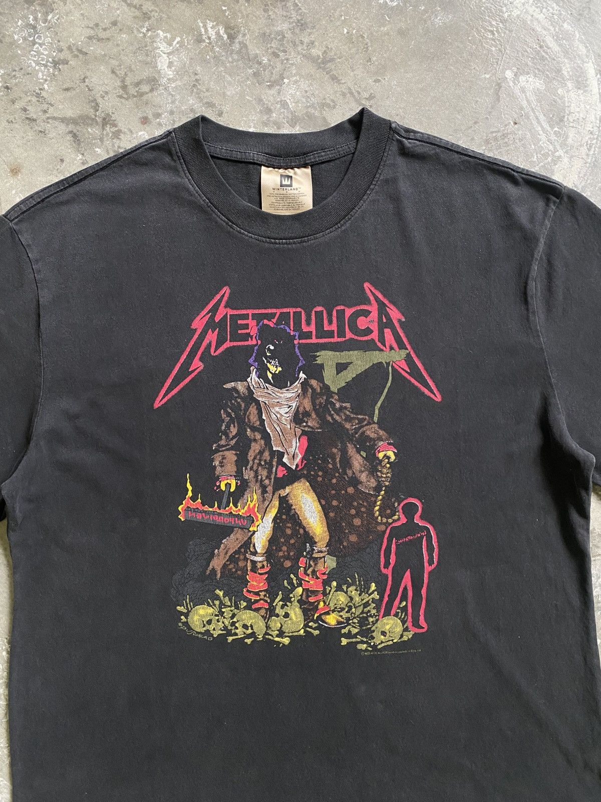 Band Tees × Metallica × Vintage Metallica The Unforgiven Pushead Repro Band Tee Size US M / EU 48-50 / 2 - 2 Thumbnail