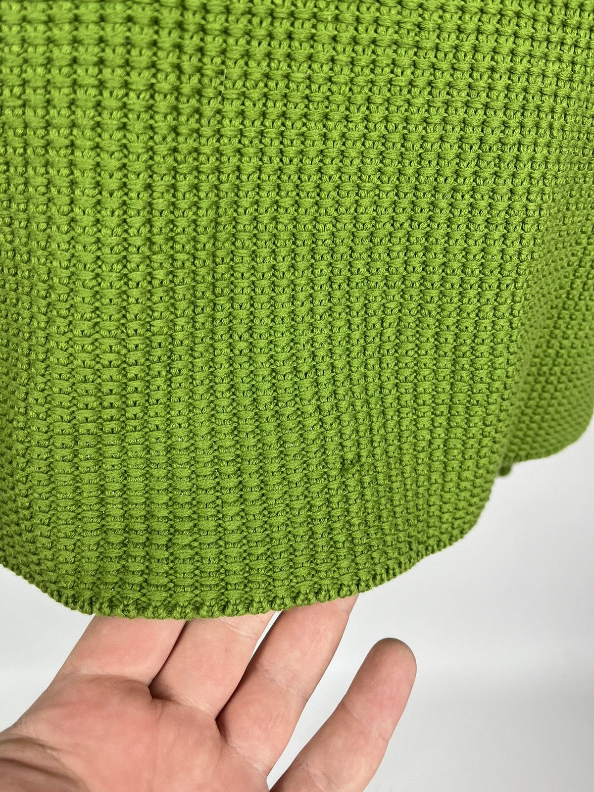 Designer × Malo Malo Green Cotton Knit Button Cardigan Blazer Womens (0411) Size M / US 6-8 / IT 42-44 - 6 Thumbnail