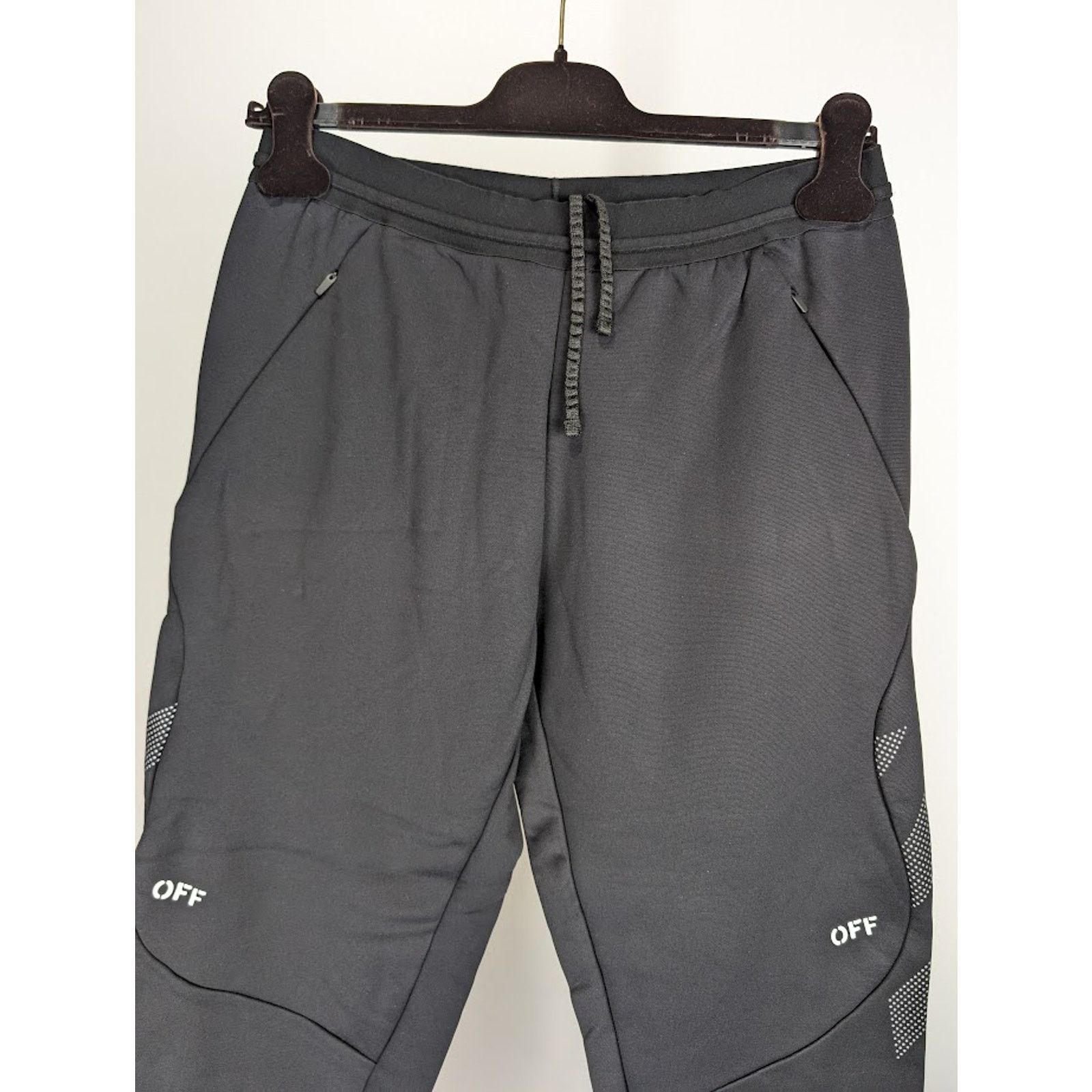 Off-White o1rshd1 Full Diag Sport Sweatpants & Joggers in Black/White Size US 34 / EU 50 - 2 Thumbnail