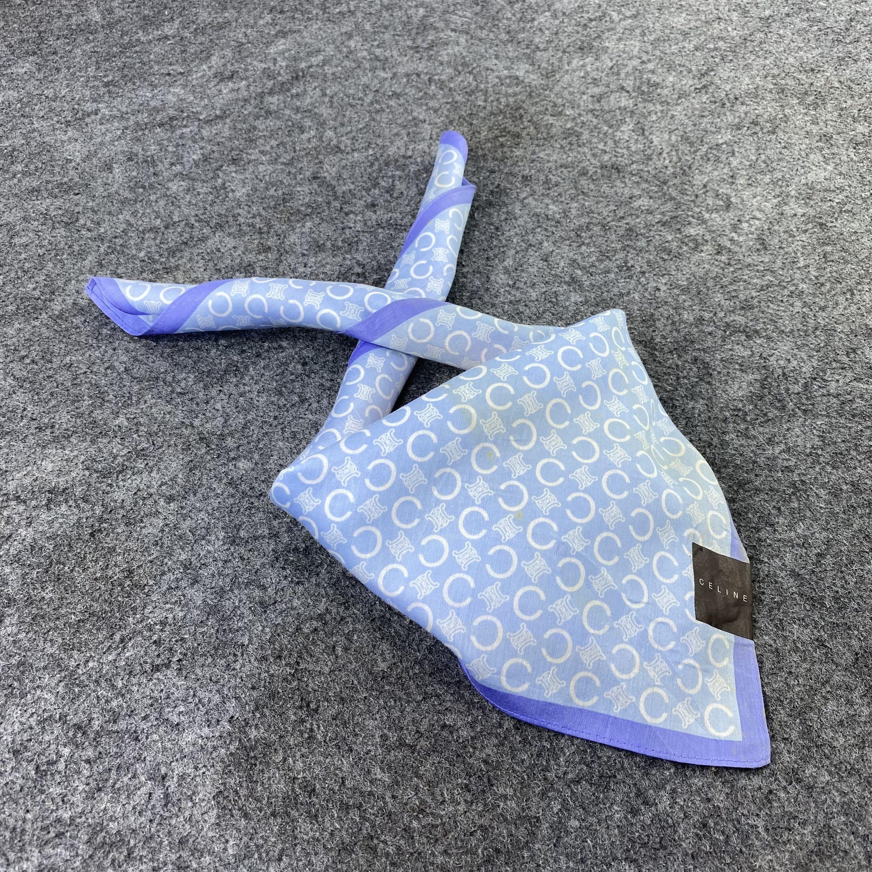 Celine × Vintage Celine Handkerchief / Bandana / Neckerchief / Headscarf-B951 Size ONE SIZE - 1 Thumbnail