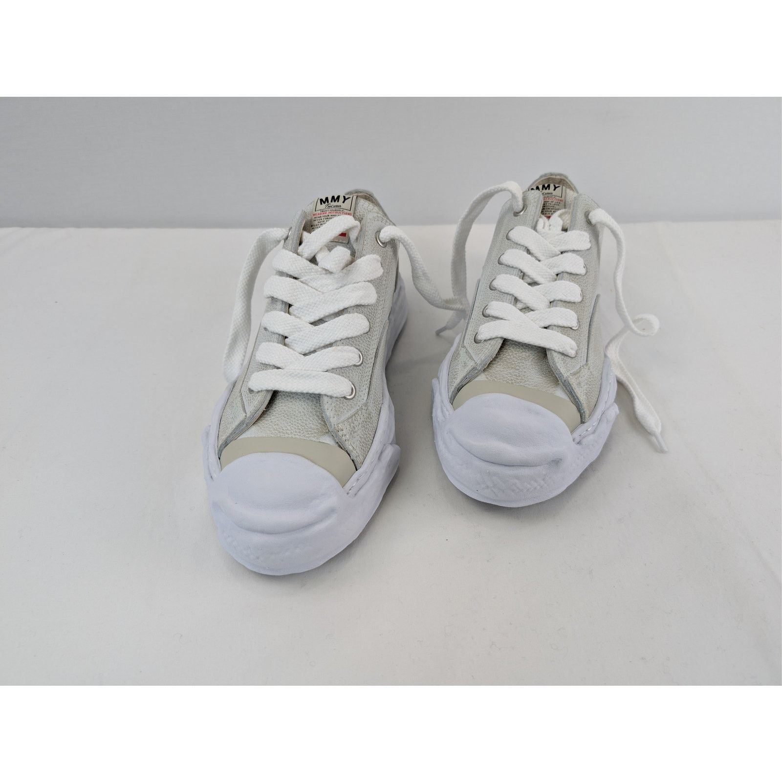 Maison MIHARA YASUHIRO o1rshd1 Hank Original Sole Brushed Sneaker in White Size US 12 / EU 45 - 8 Thumbnail