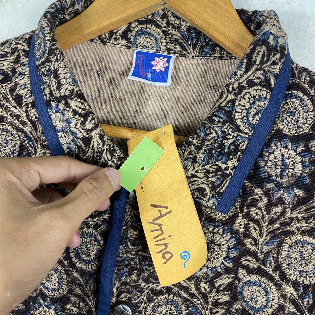 Japanese Brand 💥AMINA JAPAN TRADITION FLORAL BARN JACKET Size US L / EU 52-54 / 3 - 6 Thumbnail