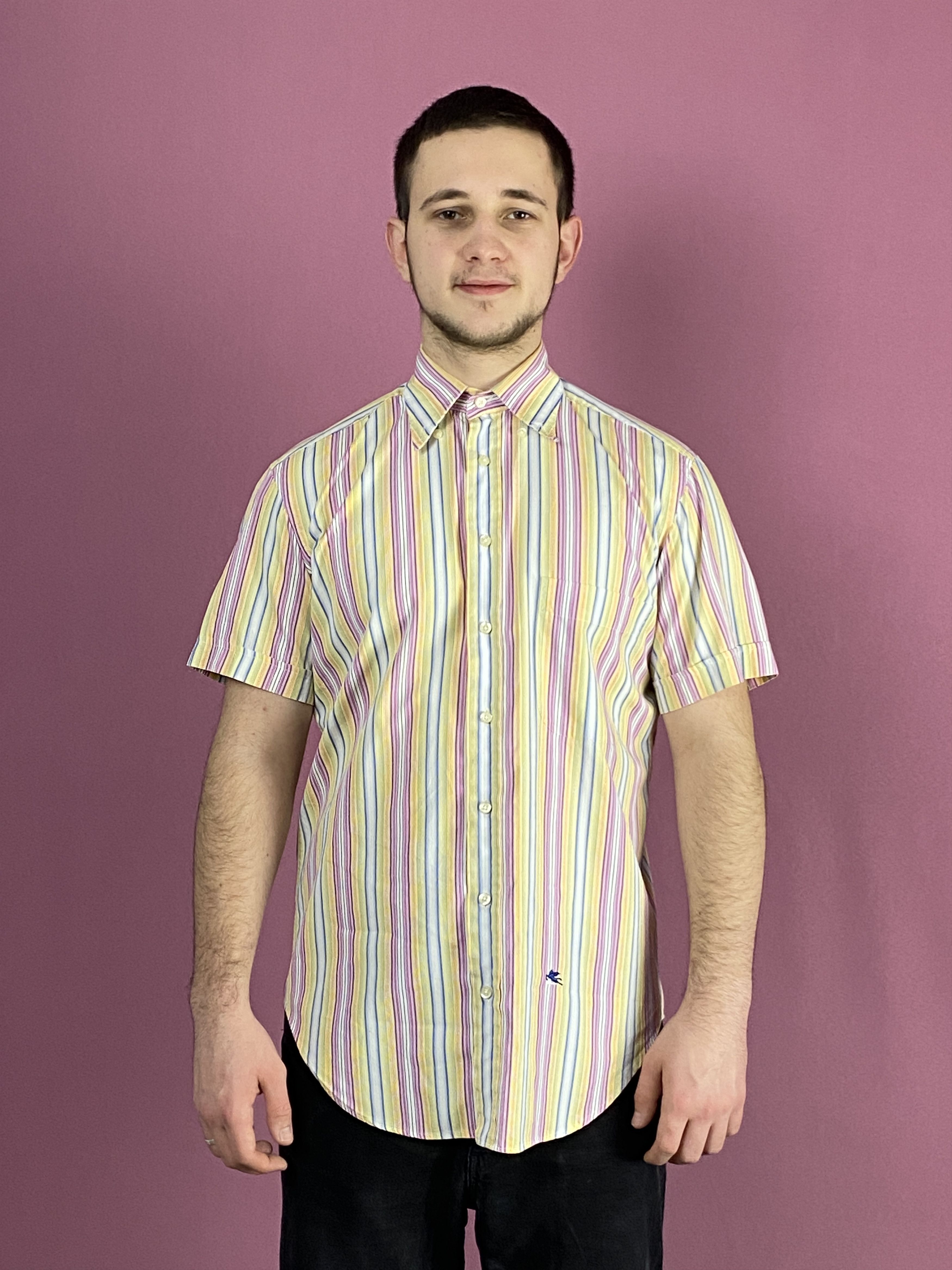 Etro Etro Vintage Men's Spriped Short Sleeve Shirt - M Size US M / EU 48-50 / 2 - 1 Thumbnail