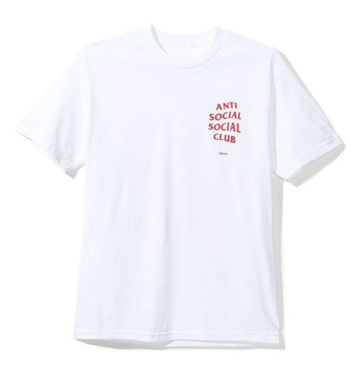 Anti Social Social Club Anti Social Social Club White & Red Tokyo Logo Tee Size L Size US L / EU 52-54 / 3 - 1 Thumbnail