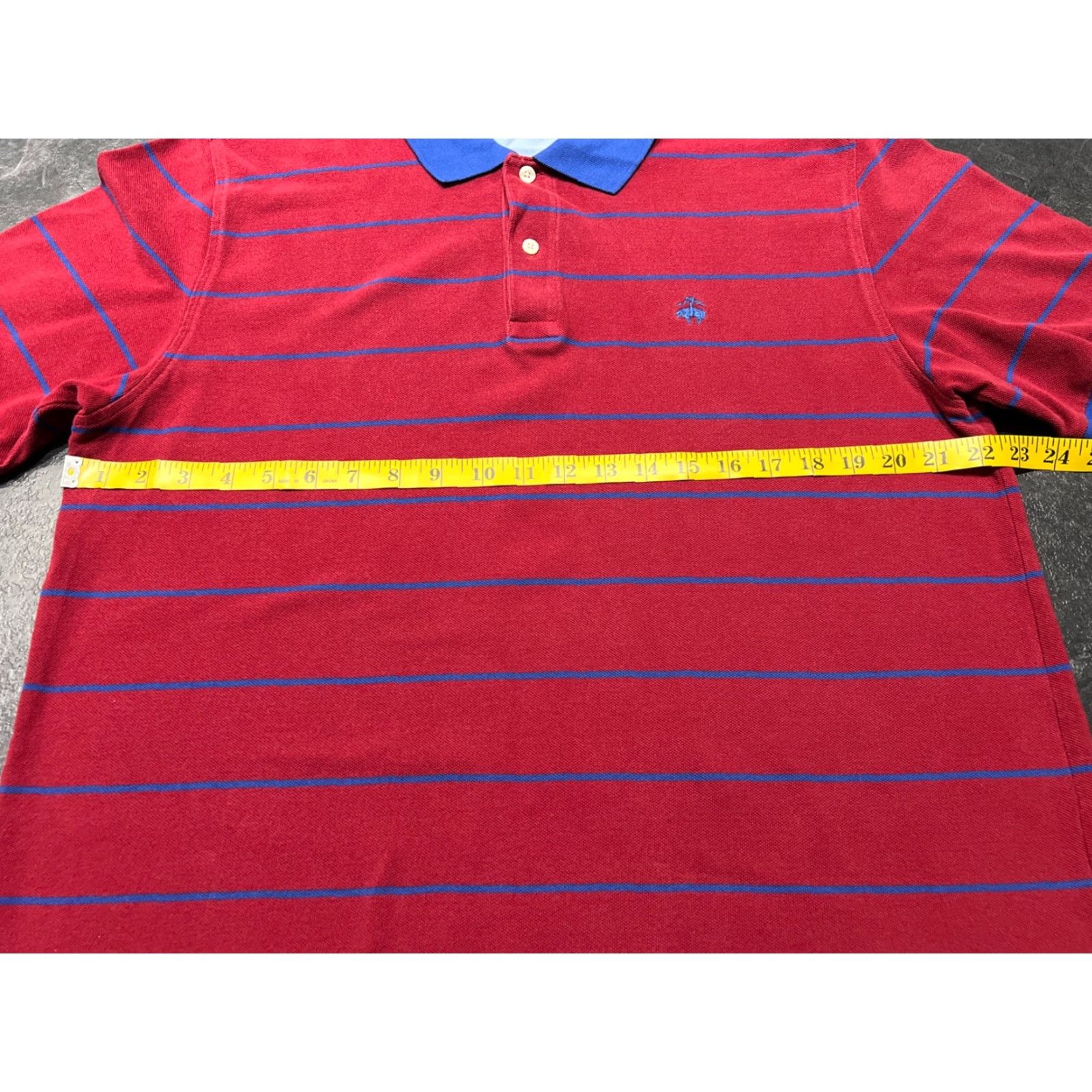 Brooks Brothers Brooks Brothers 1818 Polo Shirt Men Large Short Sleeve Striped Blue Red Multicolor Size US L / EU 52-54 / 3 - 7 Thumbnail