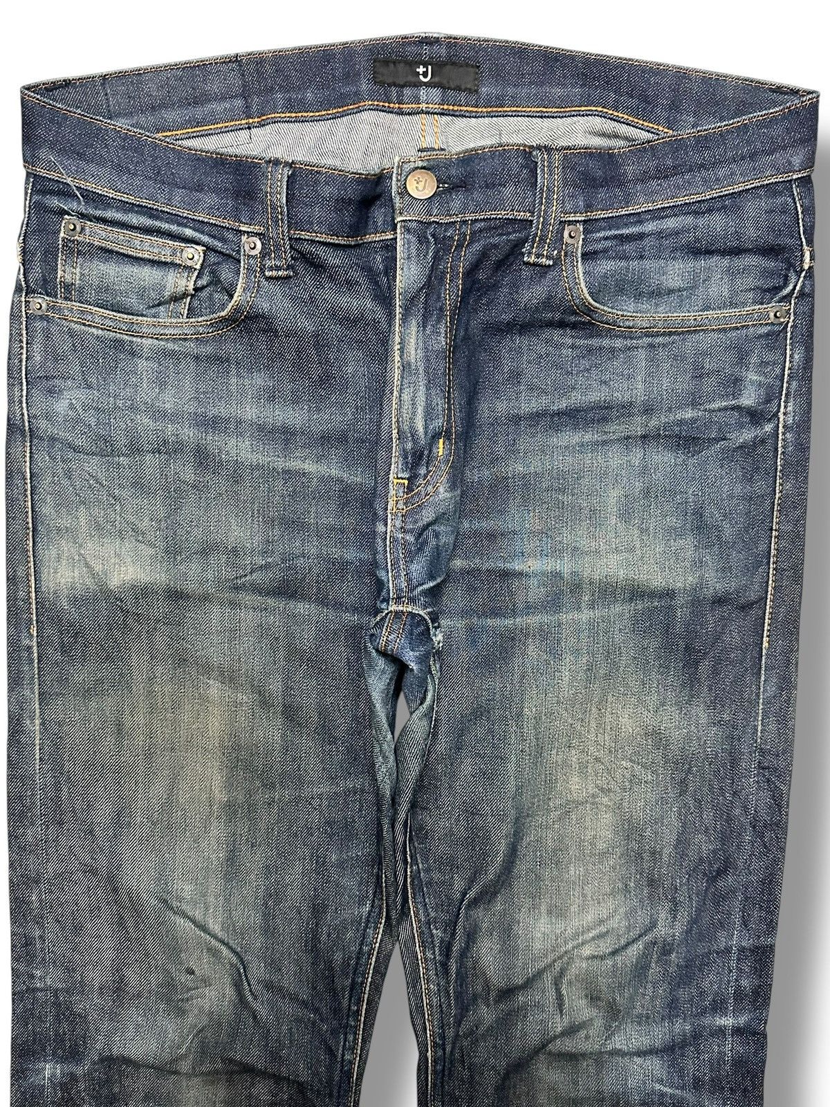 Jil Sander × Uniqlo Uniqlo +J Slim Fit Selvedge Japan Denim Jeans With Faded Size US 34 / EU 50 - 2 Thumbnail