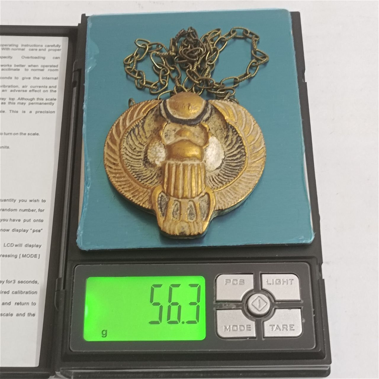 Handmade Handmade Egyptian pendant, antique-style scarab necklace Size ONE SIZE - 6 Thumbnail