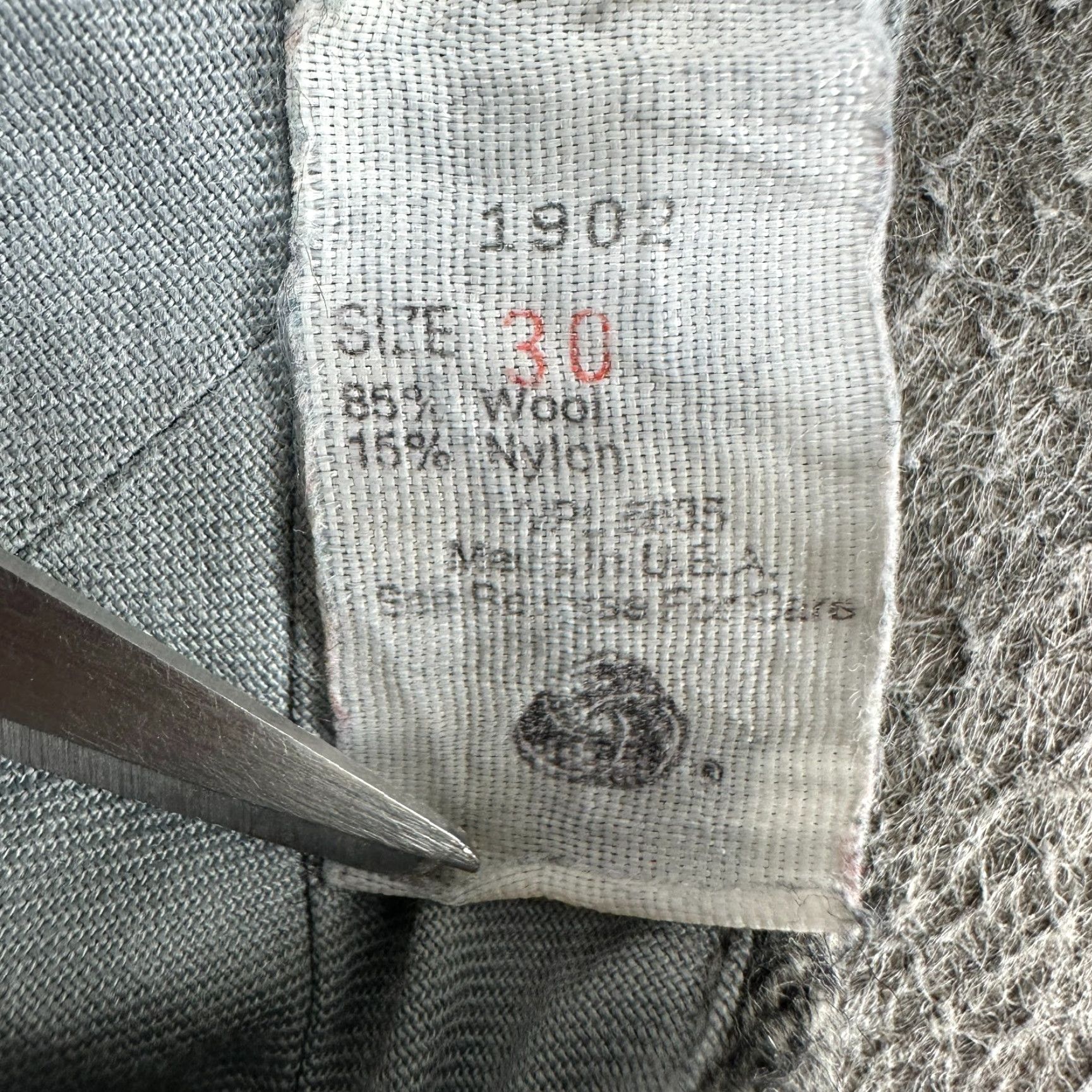 Vintage VINTAGE Woolrich Pants Mens 30 Grey Wool Herringbone Mackinaw Breeches USA 80s Size US 30 / EU 46 - 5 Thumbnail