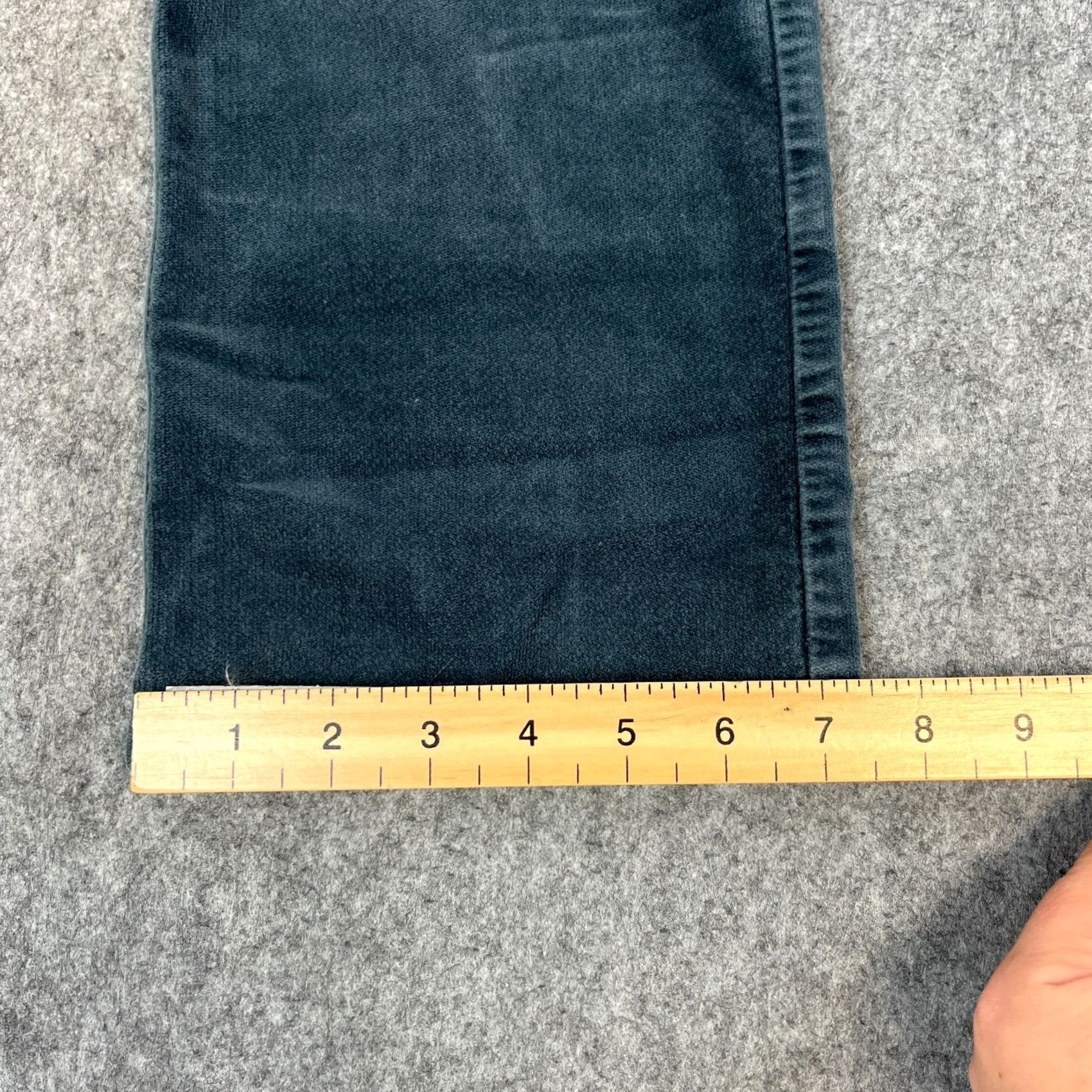 Vintage Armani Jeans Jeans Moleskin Velour Straight 31 30 UK 10 Blue Vintage GA Womens Regular Stretch Pants Size 32" / US 10 / IT 46 - 3 Thumbnail