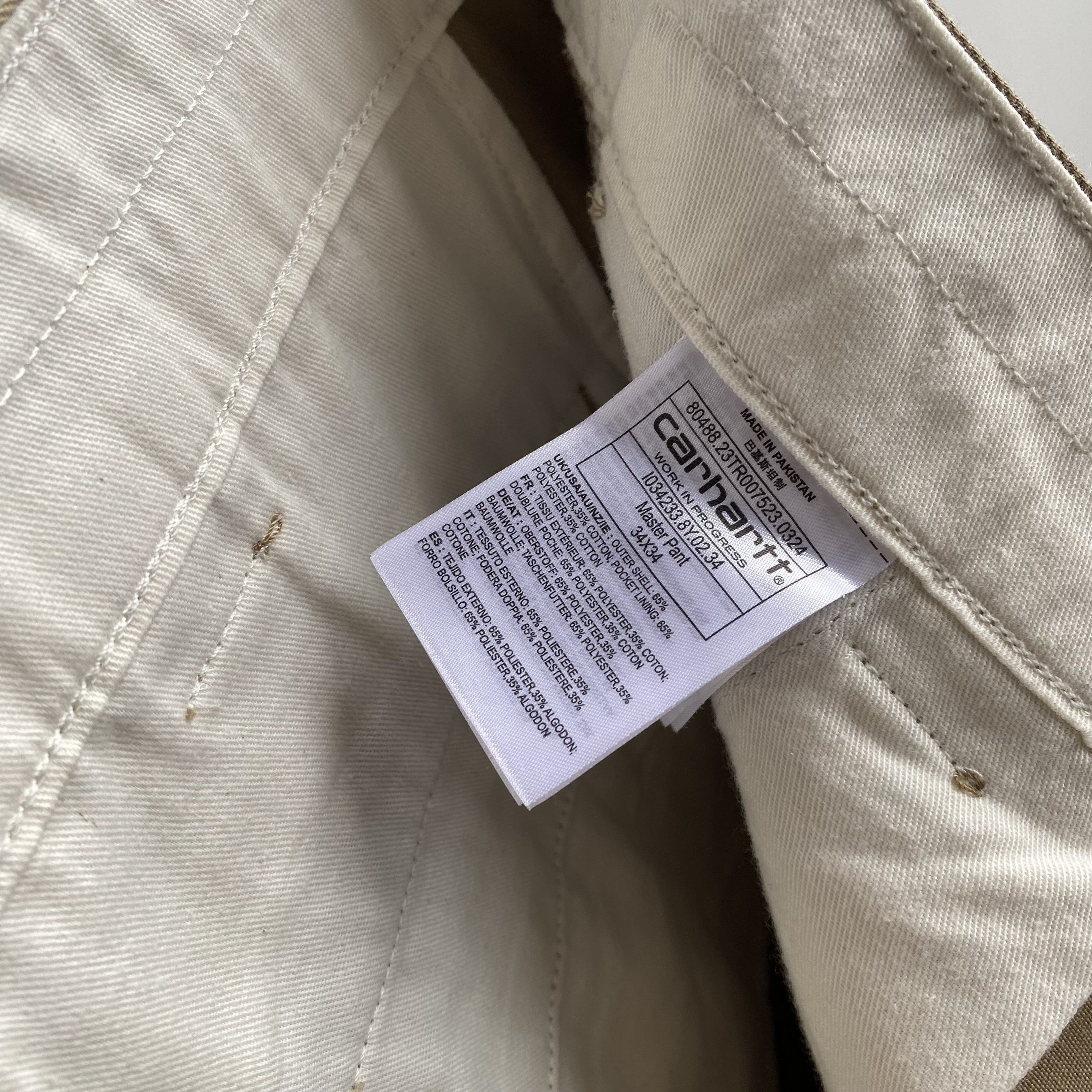 Carhartt Wip Carhartt WIP Master Pant 34x34 (fits XL) Size US 34 / EU 50 - 7 Thumbnail