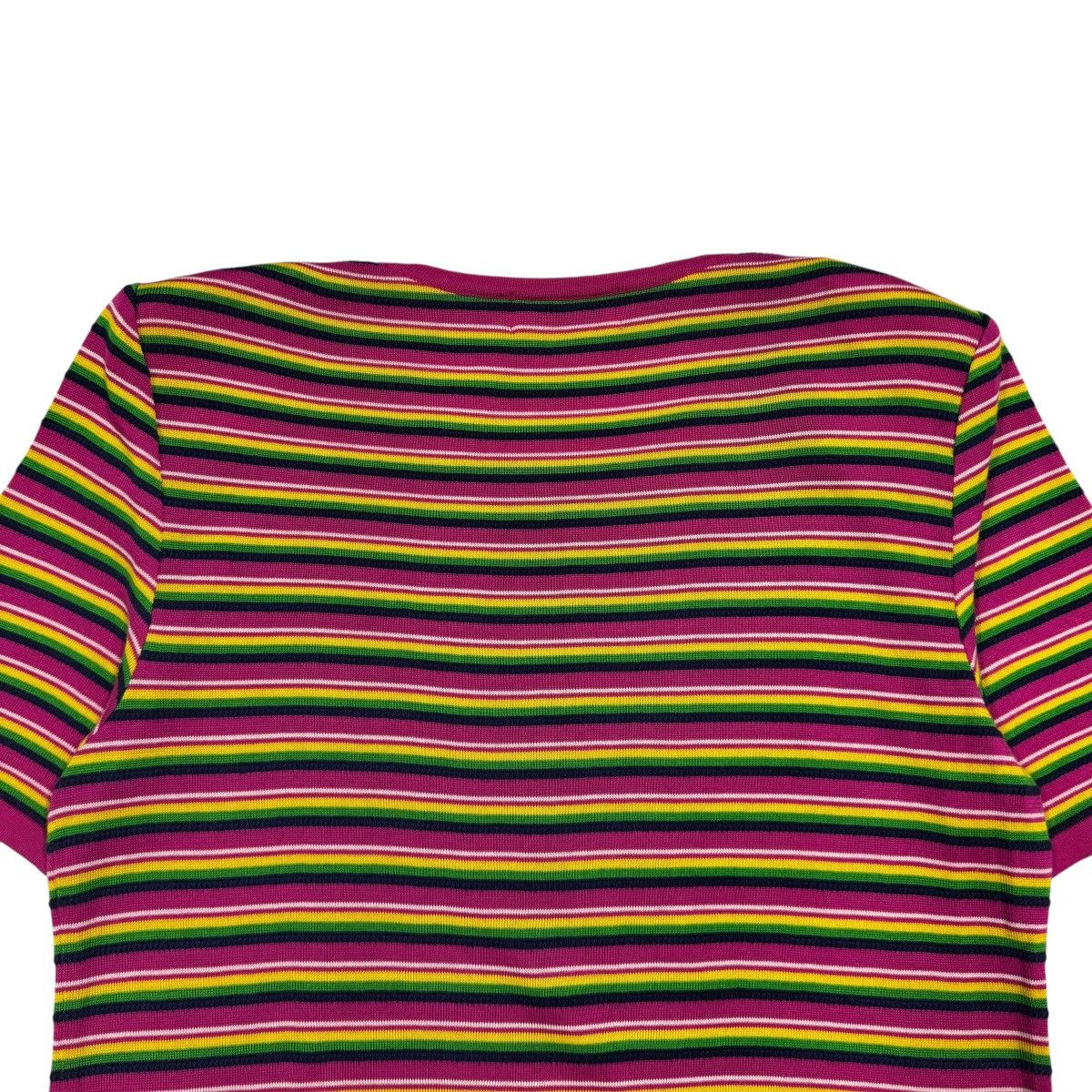 Yves Saint Laurent Vtg🔥90’s YvesSaintLaurent Rainbow Striped Knited Shirt Size M / US 6-8 / IT 42-44 - 7 Thumbnail