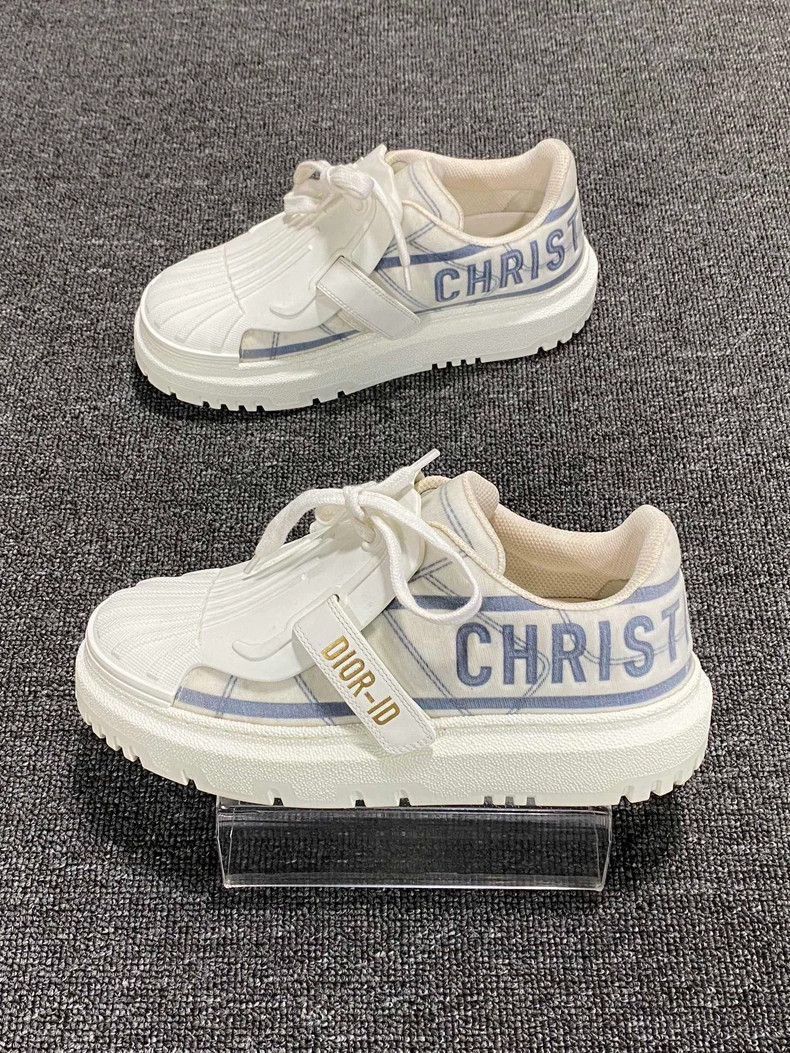 Dior Dior Velcro Sneakers with Shell Toe Design-2505 Size US 5 / IT 35 - 2 Thumbnail