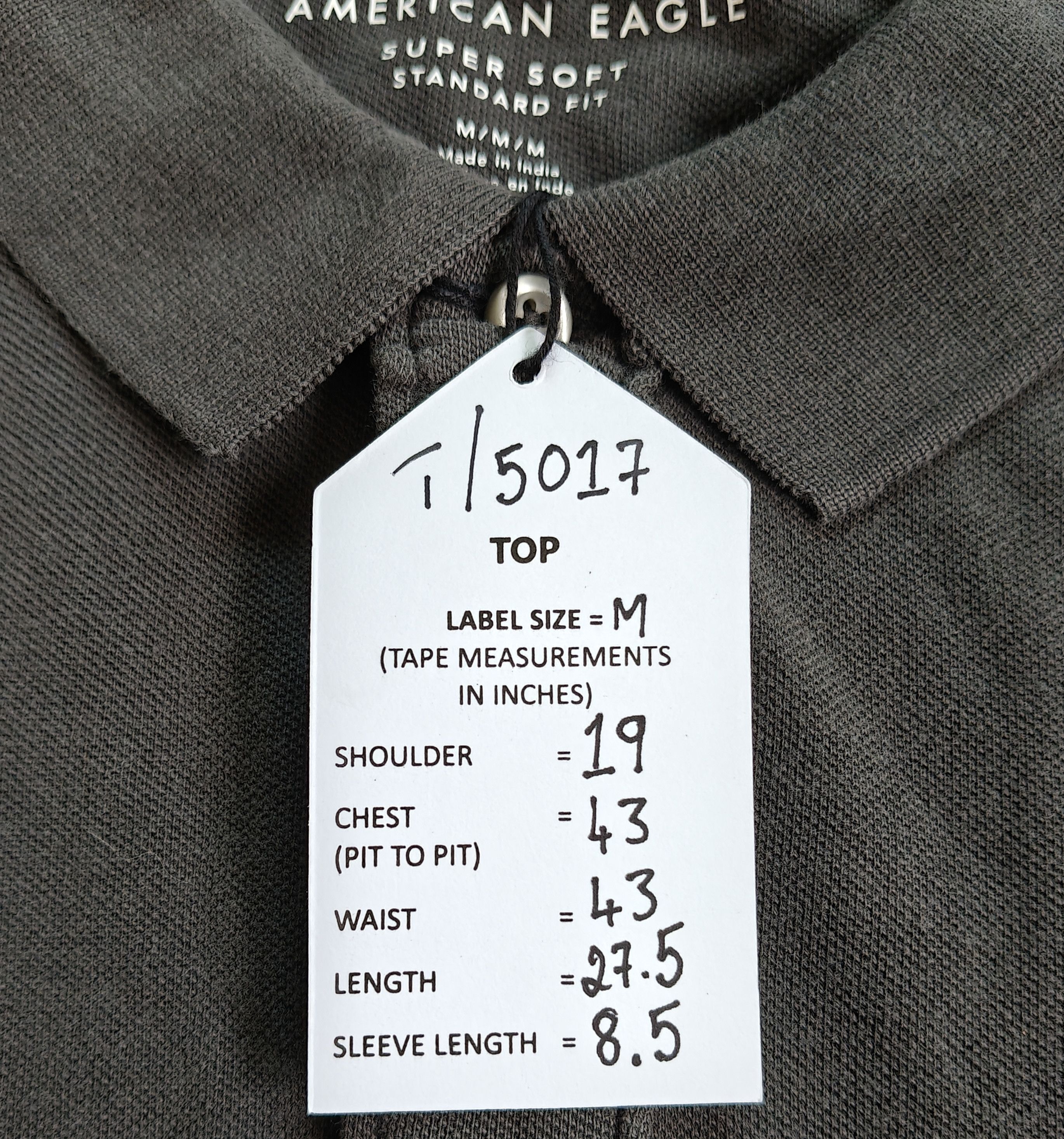 American Eagle Outfitters American Eagle Men's Polo shirt Free Shipping T/5017 Size US M / EU 48-50 / 2 - 9 Thumbnail