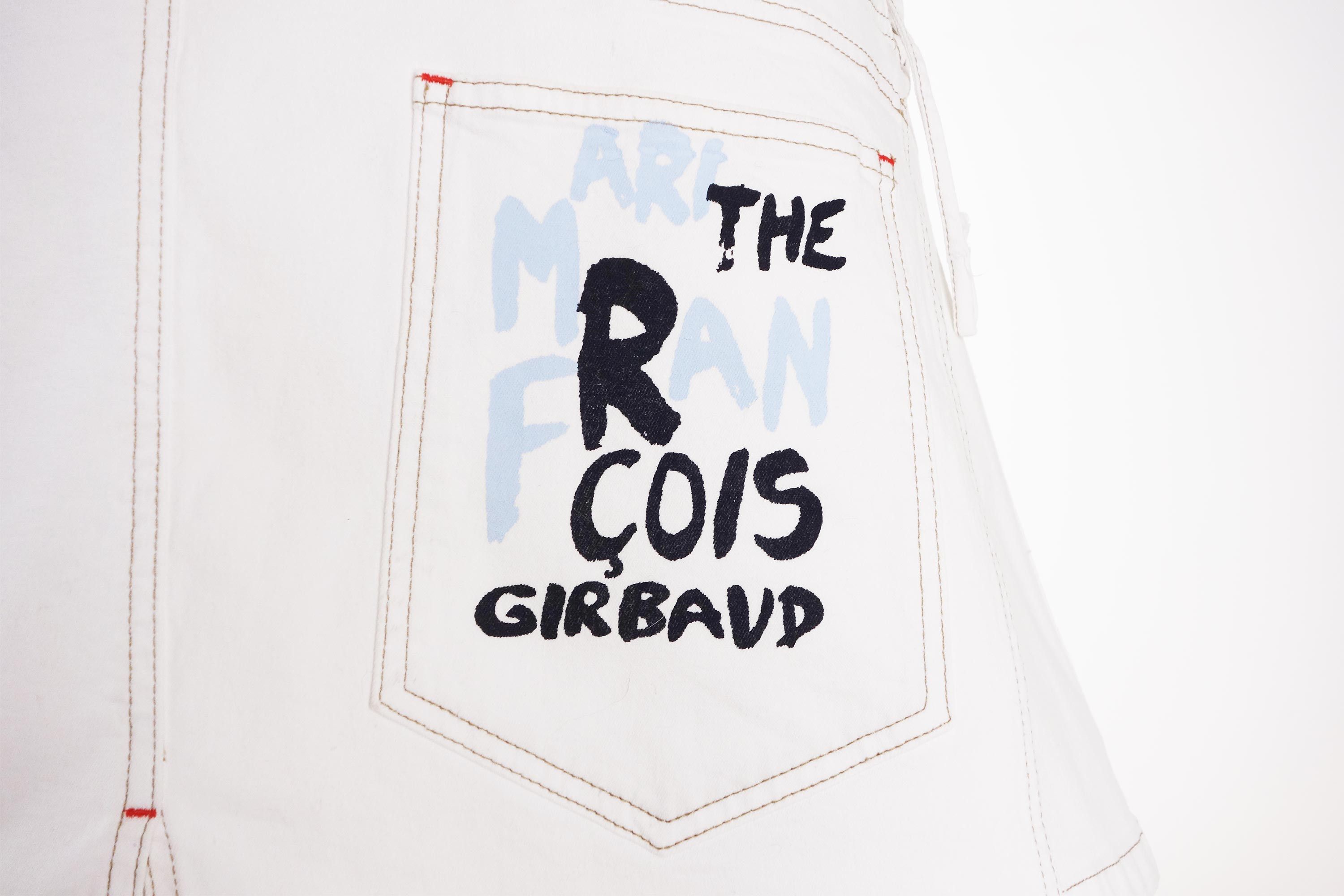Marithe + Francois Girbaud Marithe Francois Girbaud Wrap Skirt Print Logo Asymmetric Size 28" / US 6 / IT 42 - 6 Thumbnail
