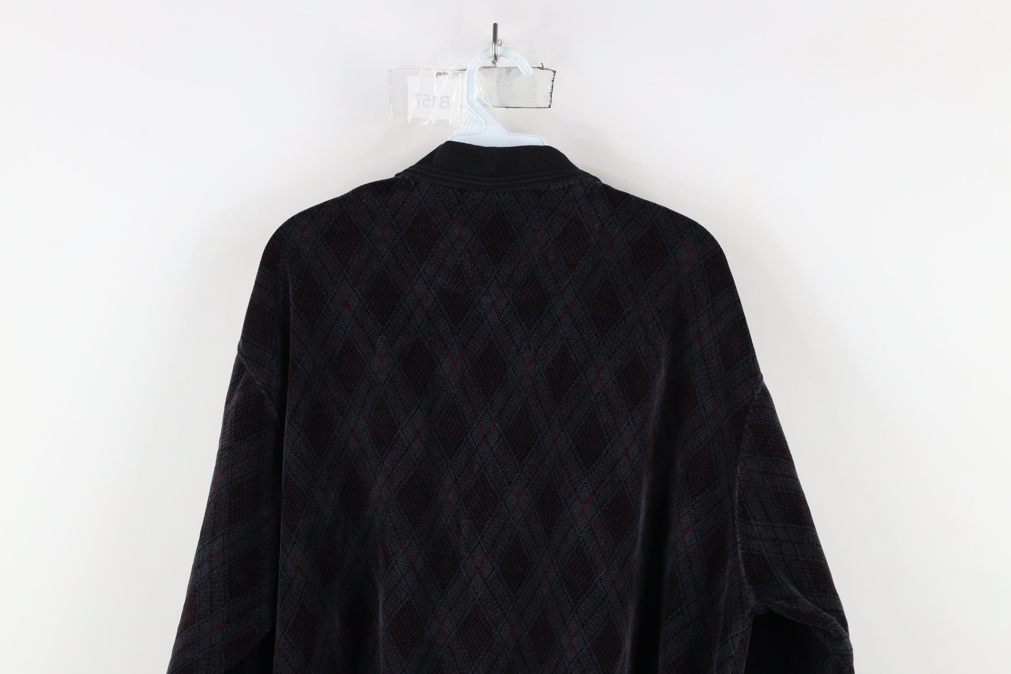 Vintage Vintage 90s Streetwear Argyle Long Sleeve Rugby Polo Shirt Size US L / EU 52-54 / 3 - 8 Thumbnail