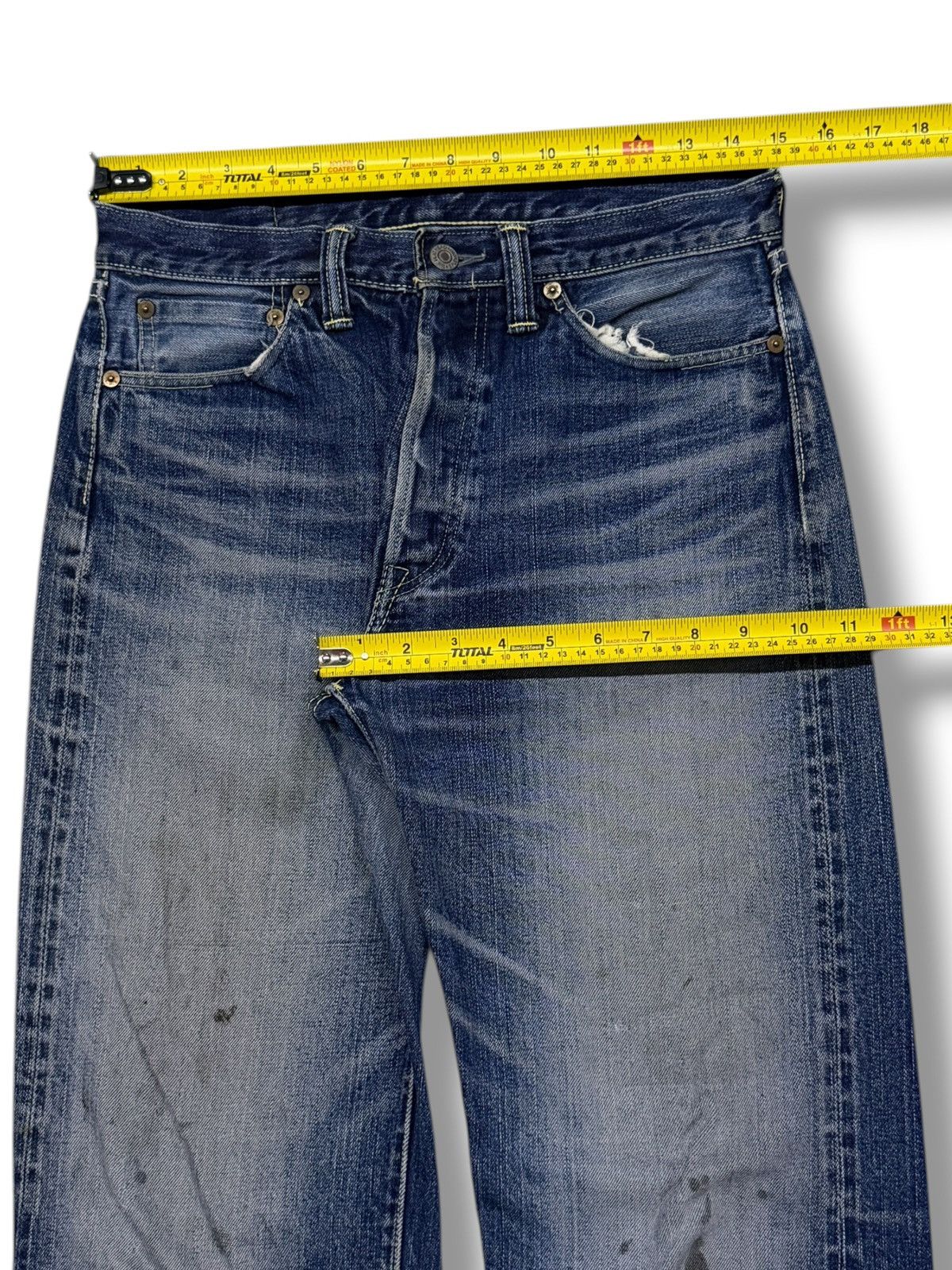 The Flat Head Vintage 00s The Flat Head 3005C Selvedge Denim Jeans | W29 Size US 29 - 20 Thumbnail