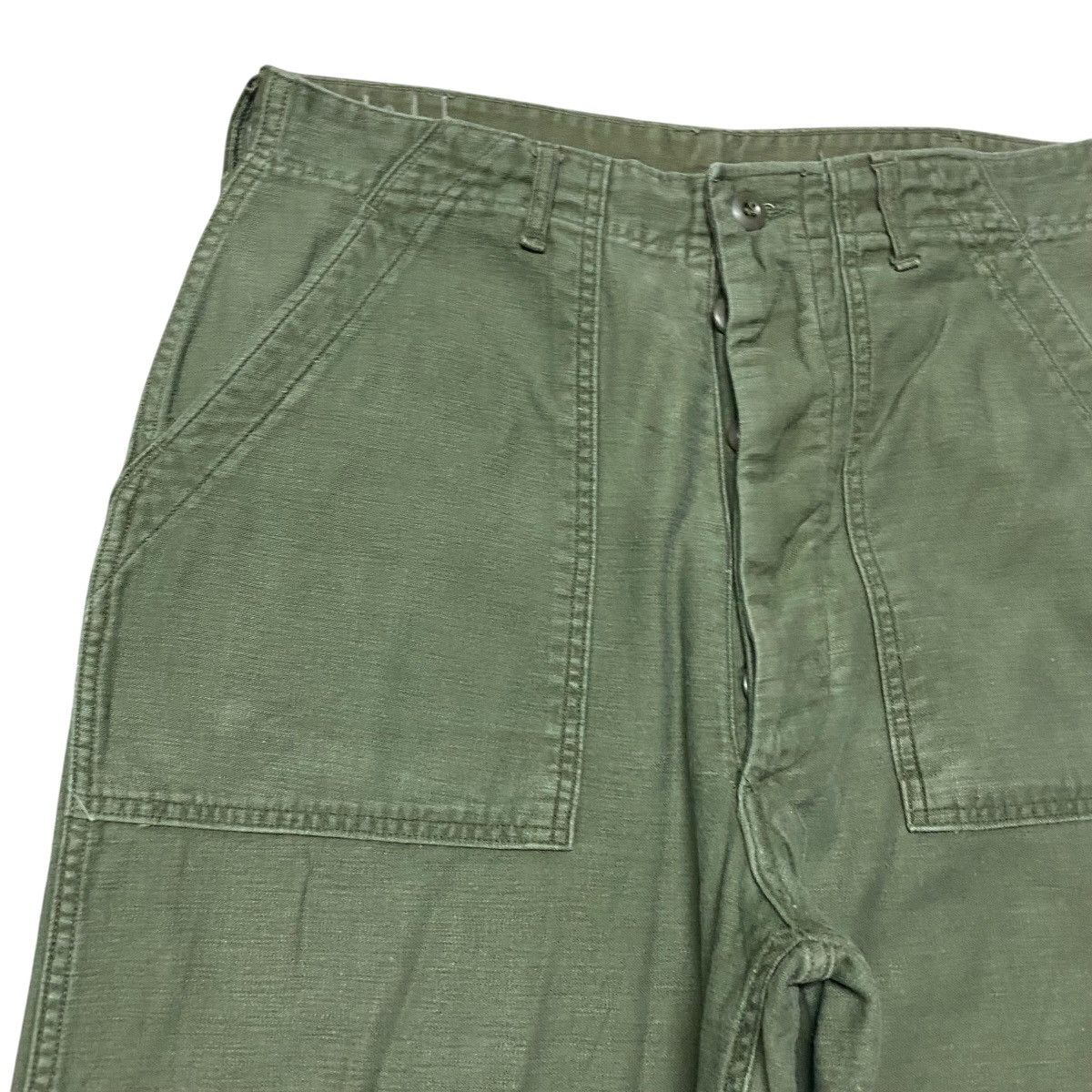 Vintage Vintage OG-107 Sateen US Army Fatigue Pants Size 32" / US 10 / IT 46 - 4 Thumbnail
