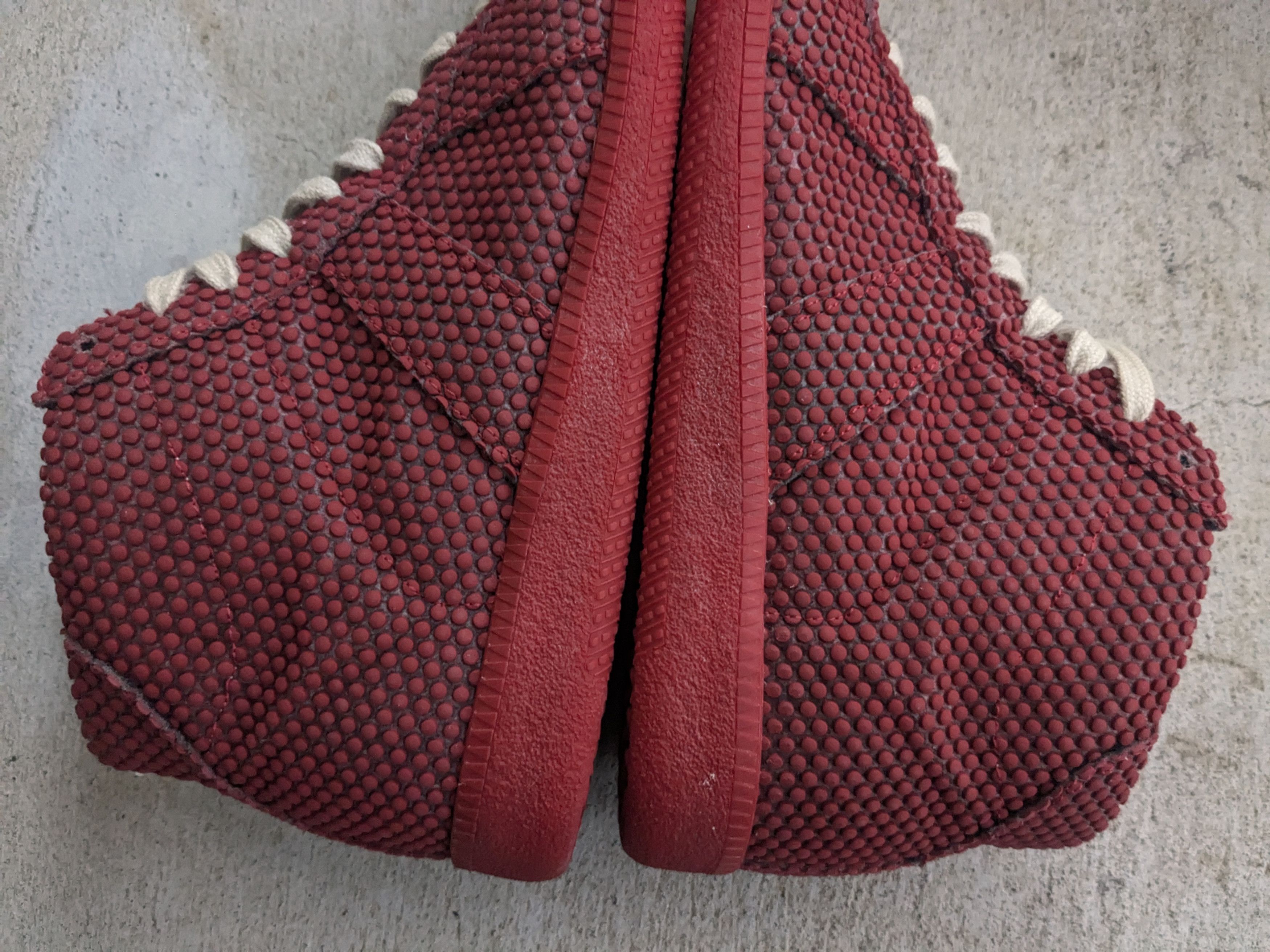 Maison Margiela Maison Margiela GAT High Tops Red 6 39 Rubber Leather Size US 6 / EU 39 - 8 Thumbnail