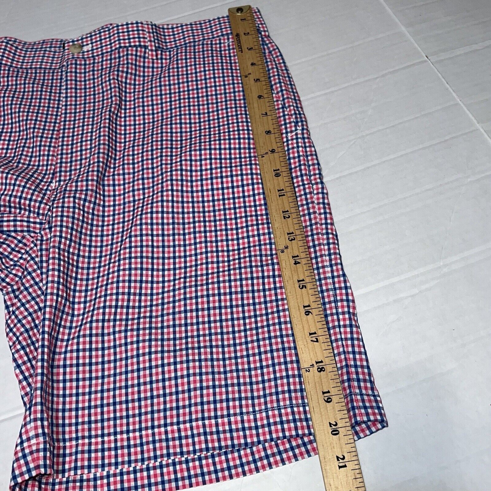Peter Millar Peter Millar Shorts Mens 36 Crown Sport Seersucker Plaid Size US 36 / EU 52 - 11 Thumbnail