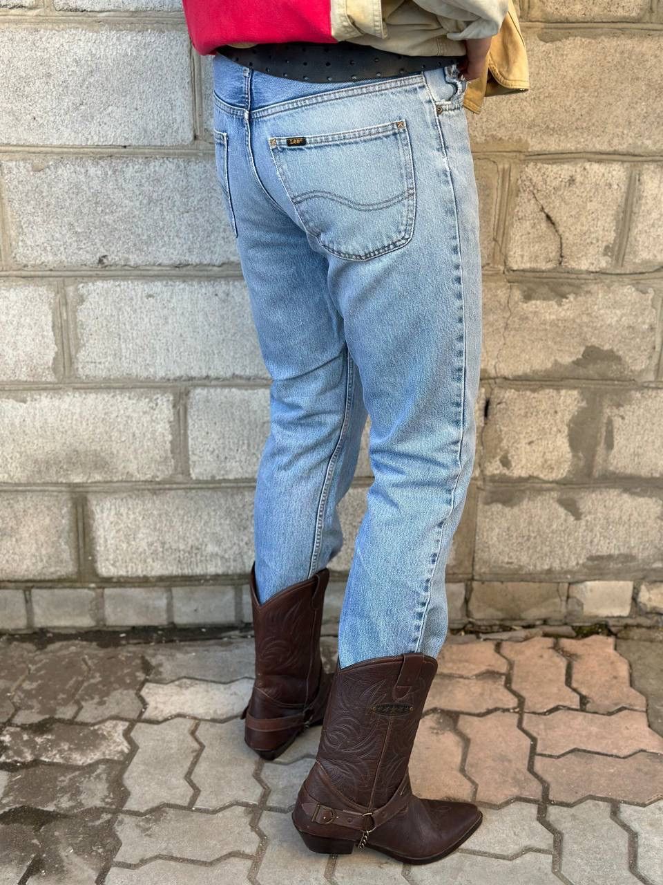 Lee Vintage Lee Brooklyn Straight Leg Jeans Light Blue Wash Deni Size US 32 / EU 48 - 4 Thumbnail