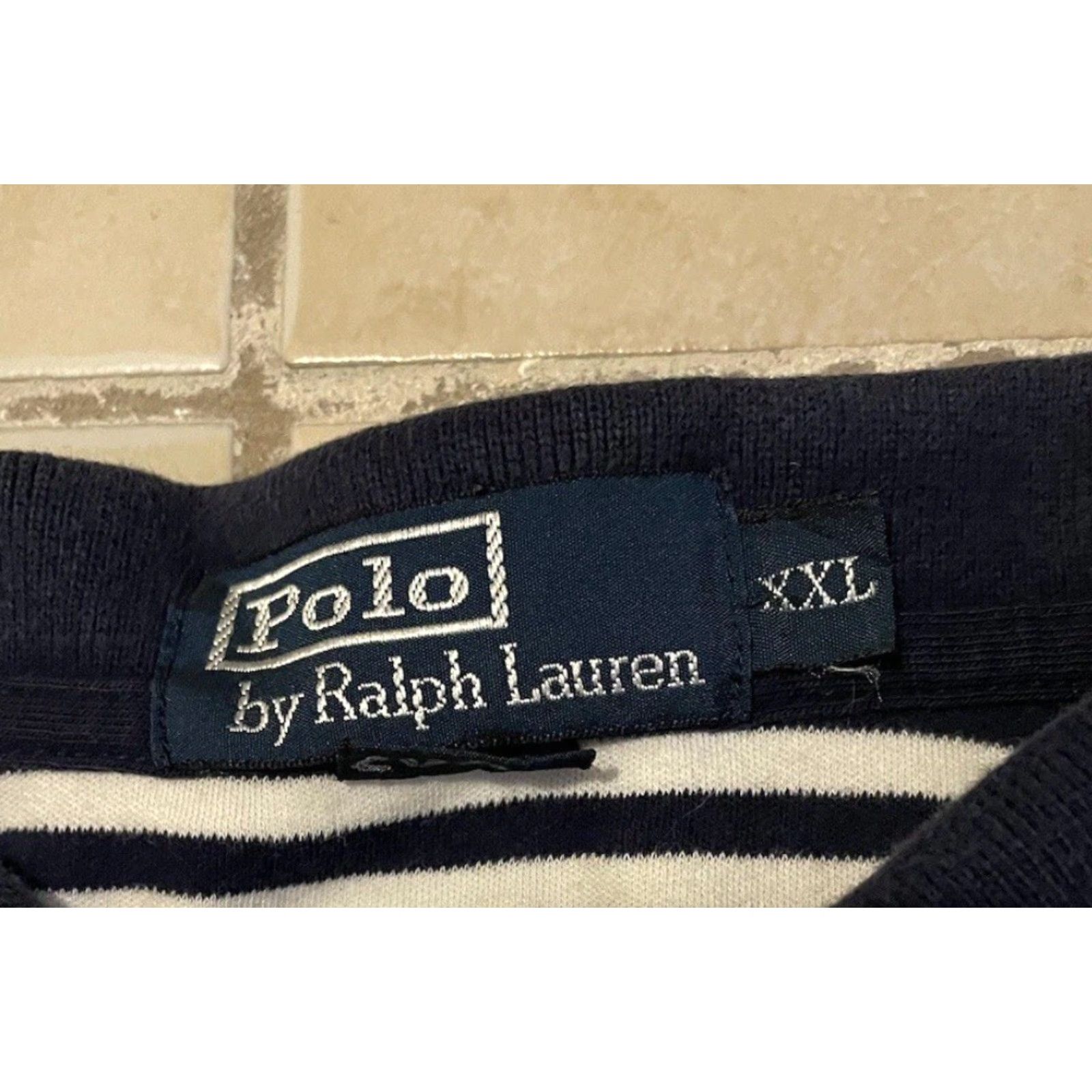 Polo Ralph Lauren VINTAGE Polo Ralph Lauren Striped Shirt 2XL Men Short Sleeve Button-Up Blue/White Nautical Sailing Sports 90s Retro USA Polo Ralph Lauren Size US XXL / EU 58 / 5 - 6 Thumbnail