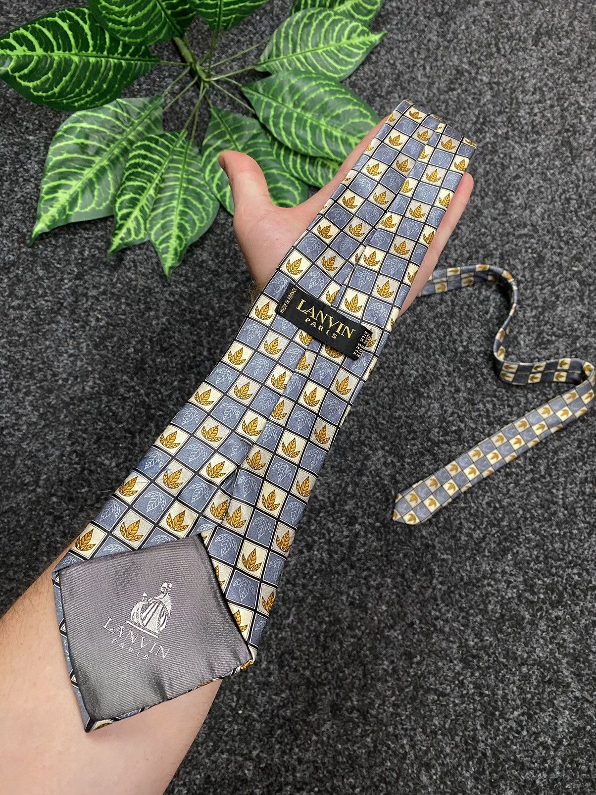 Lanvin Vintage silk tie LANVIN PARIS Size ONE SIZE - 1 Thumbnail