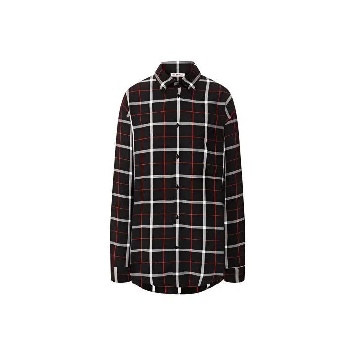 Balenciaga Balenciaga Black Check Detail Shirt for Women 0079-2507 Size M / US 6-8 / IT 42-44 - 1 Thumbnail