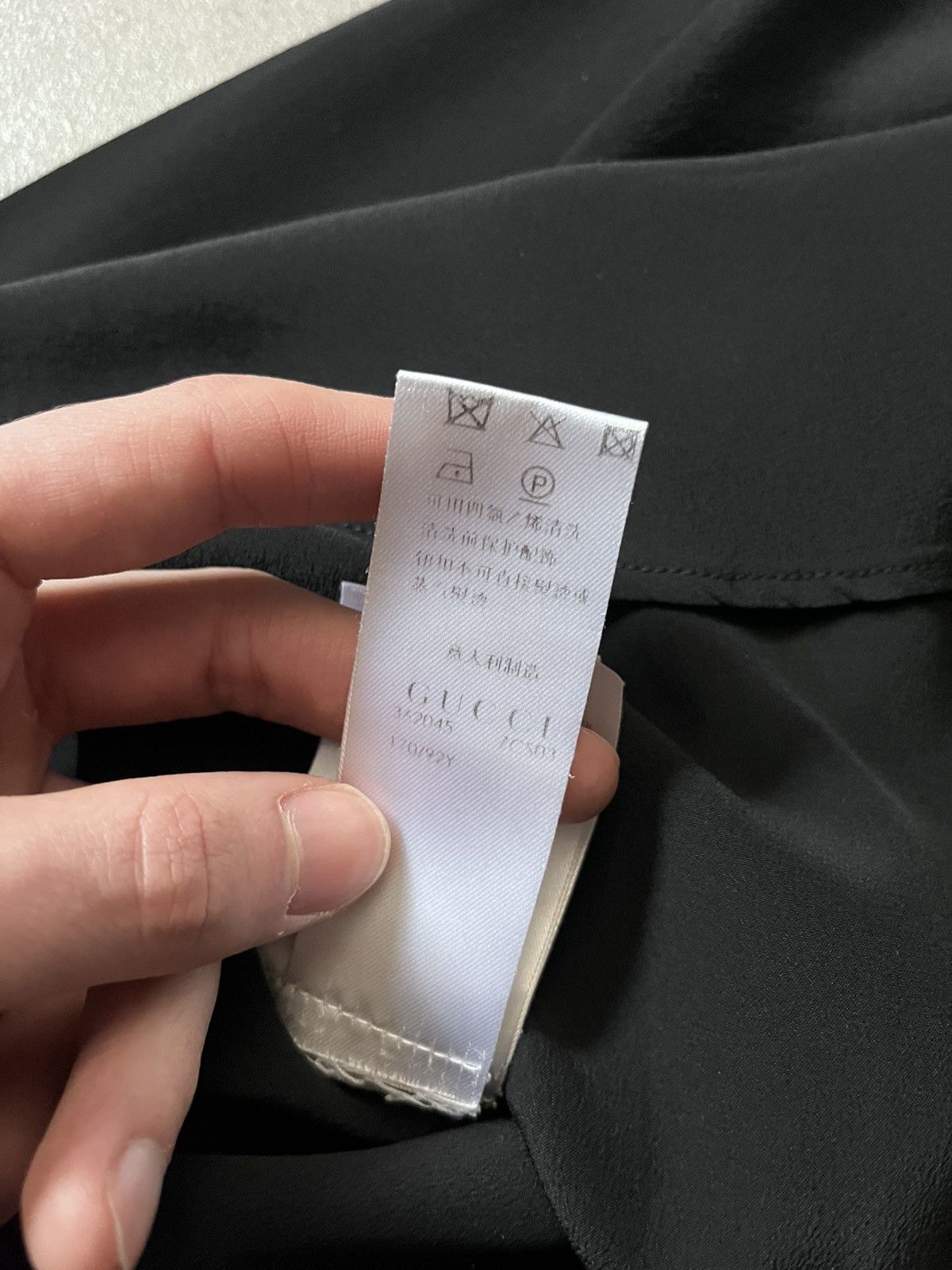 Gucci Gucci double collar silk shirt women black Size M / US 6-8 / IT 42-44 - 10 Thumbnail